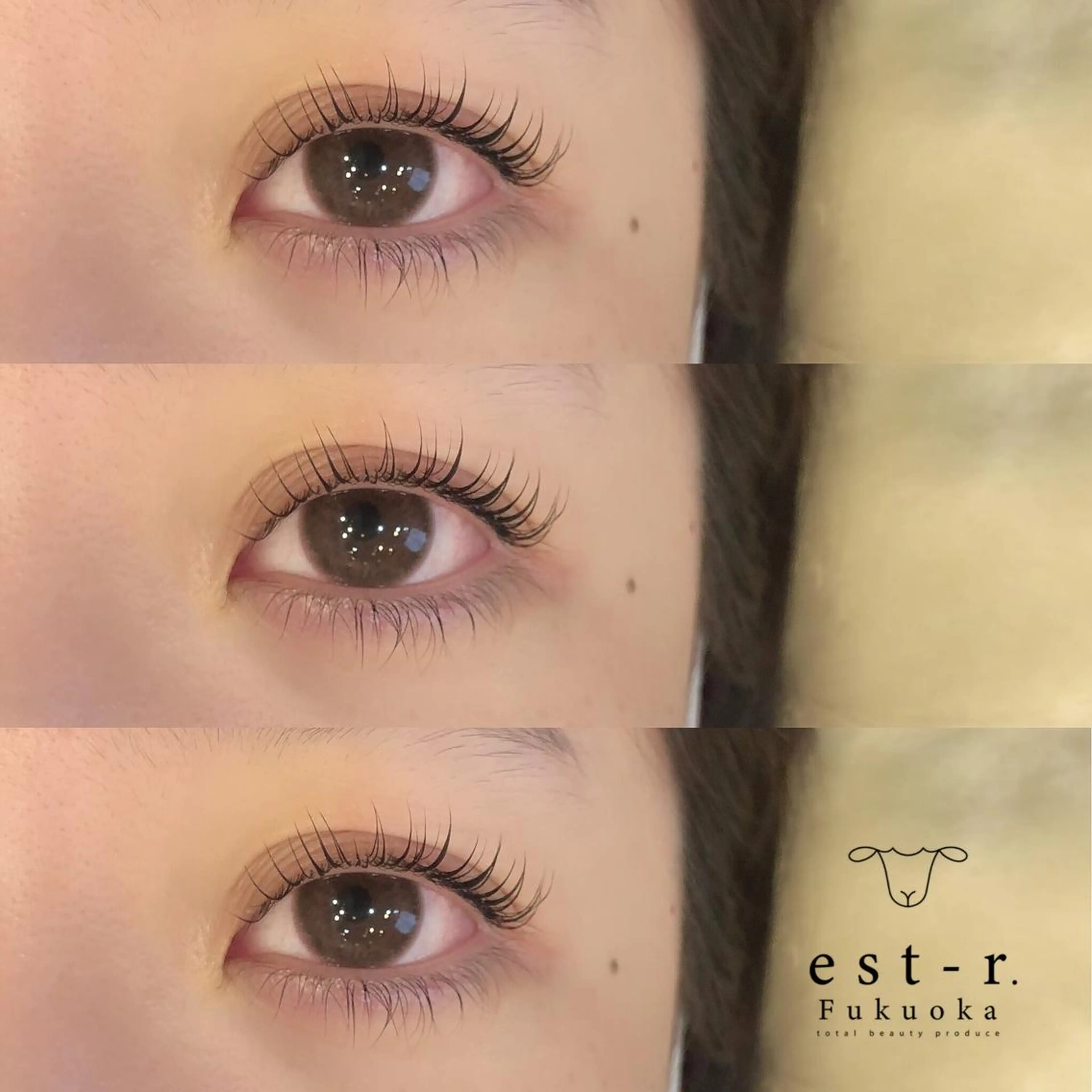 マツエク・マツパ フラットラッシュ パリジェンヌラッシュリフト まつげパーマ 下まつげエクステ 一重×まつ毛パーマ Riho/博多/ まつげパーマ/LEDのマツエク・マツパデザイン