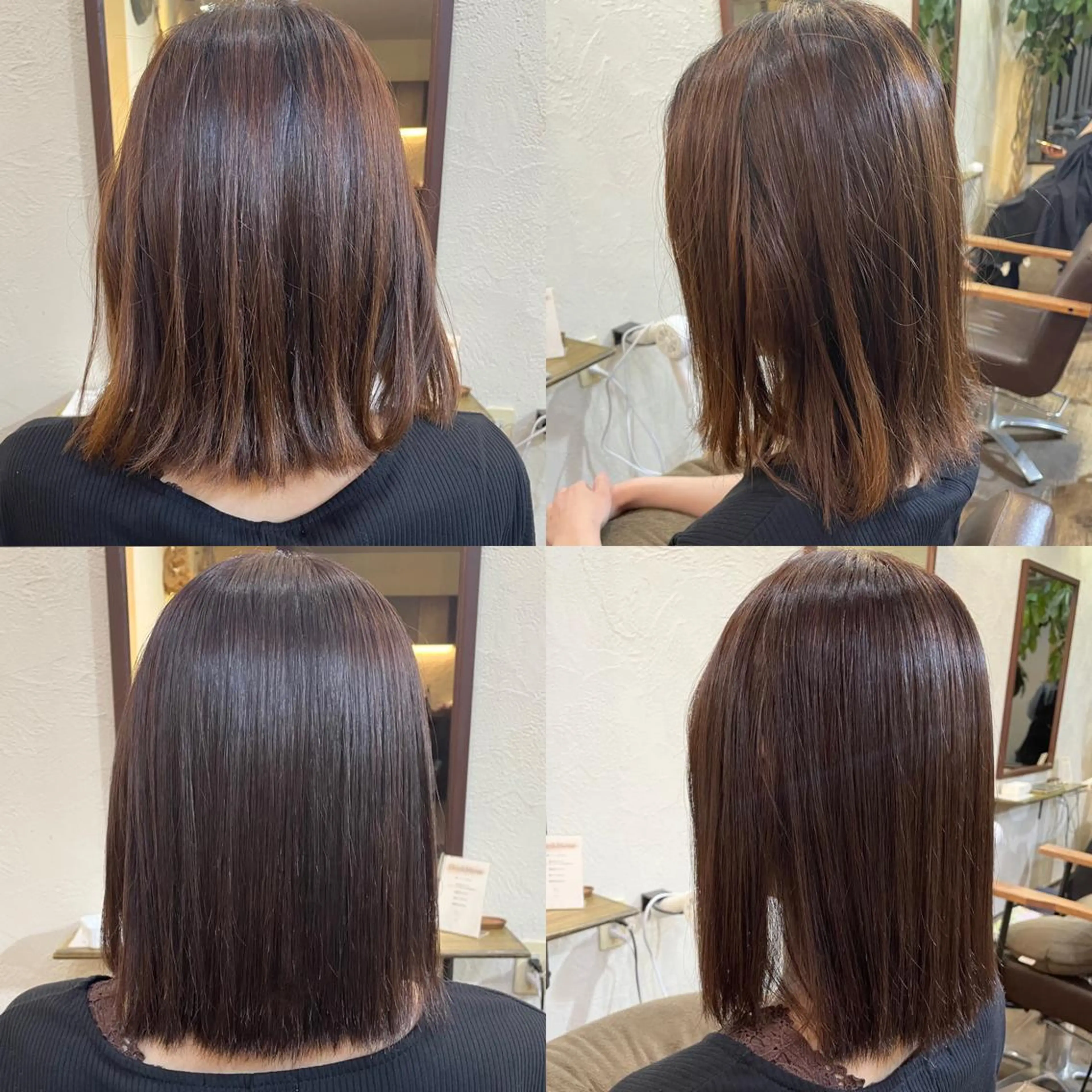 ミディアム カラー ブラウンカラー hair room nico所属・箱守 さやかのヘアスタイル