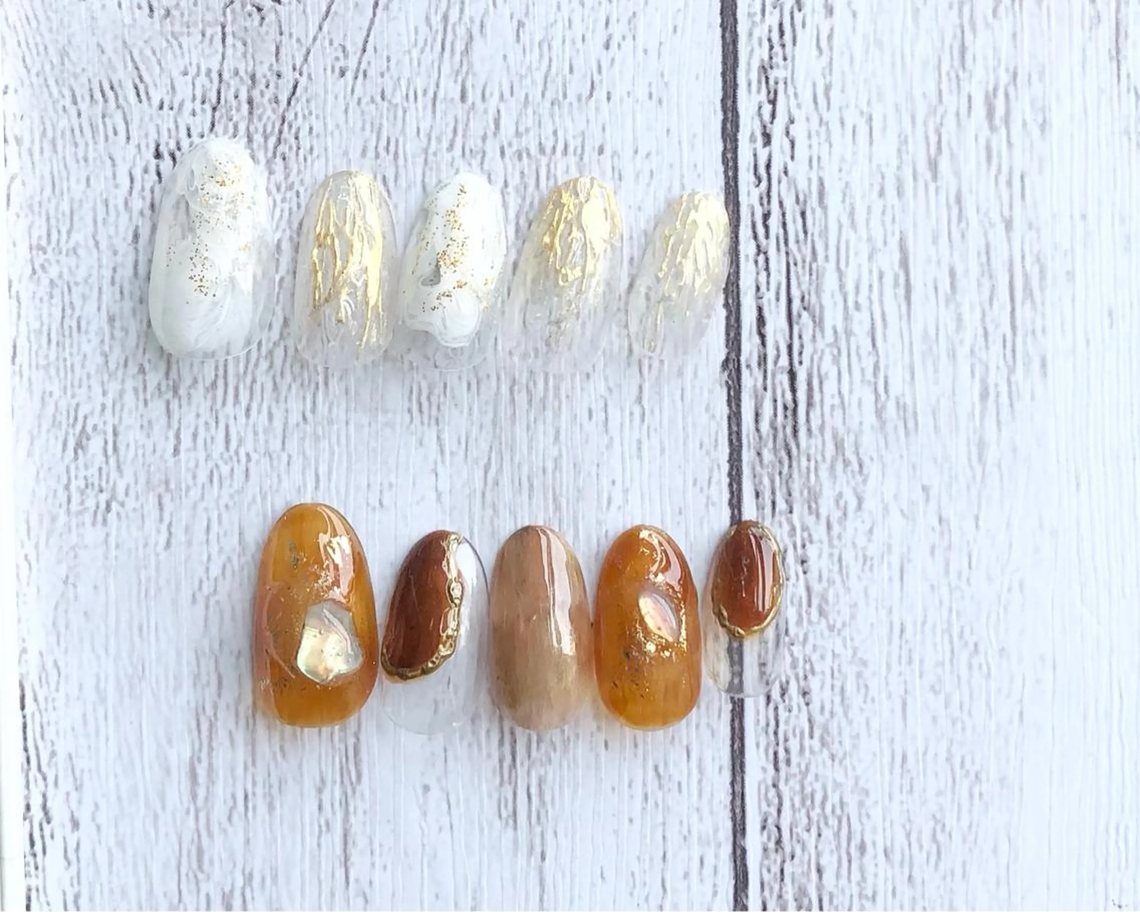 ネイル ニュアンスネイル le'a moe KONAMIのネイルデザイン