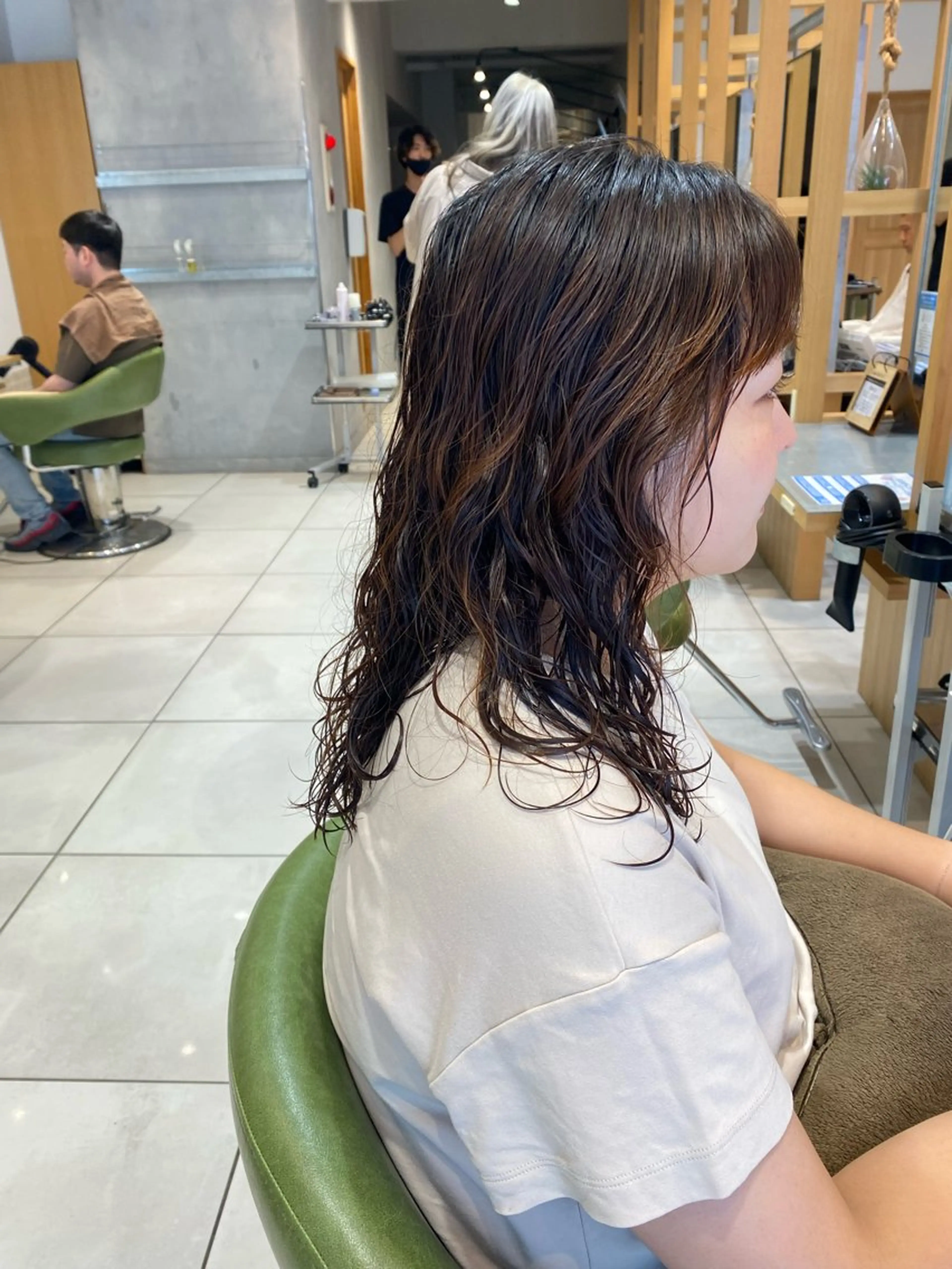 ロング ふじ ここなのヘアスタイル