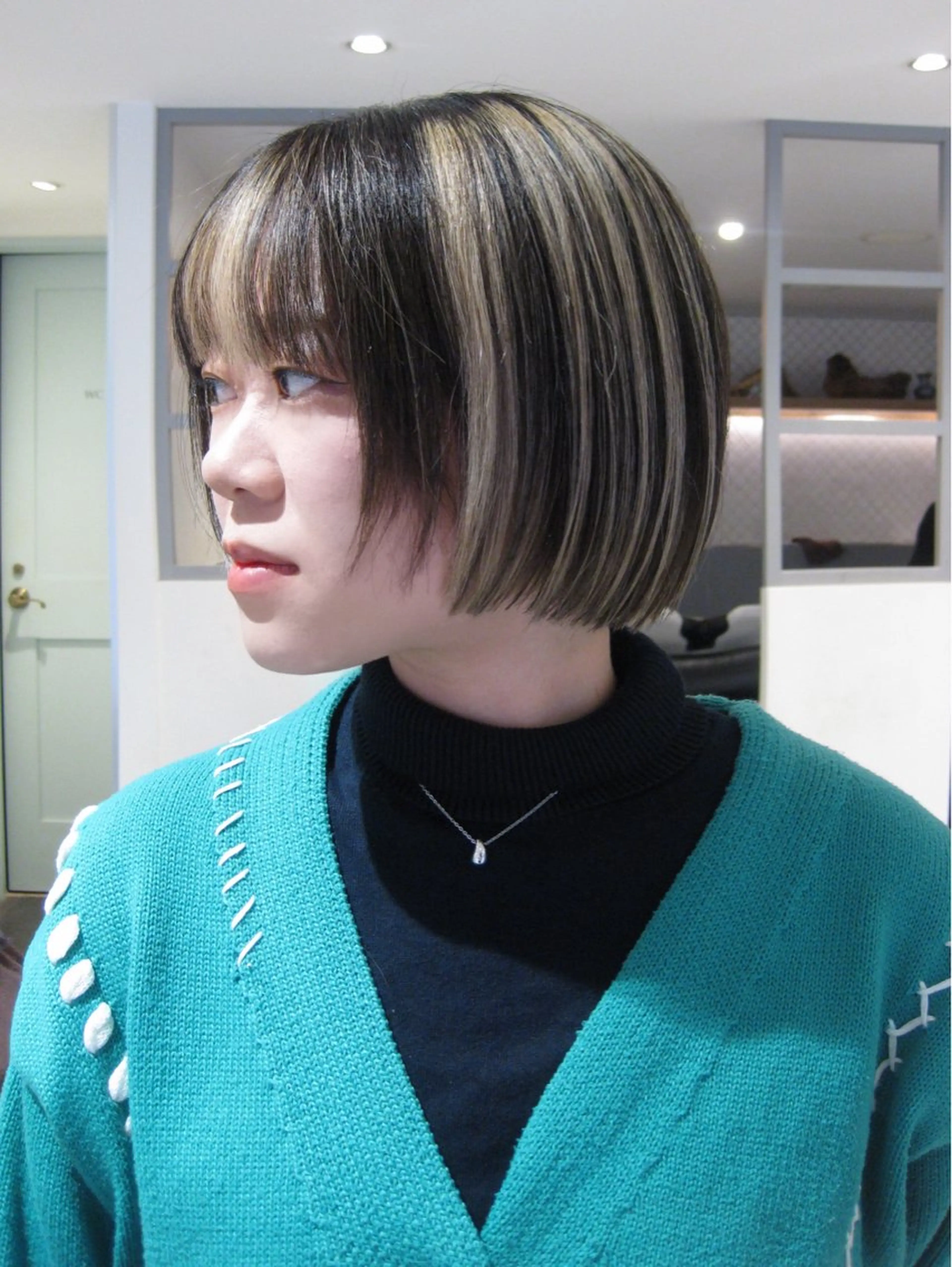 ショート カラー ヘアカラー 🦖ミニボブ/ボブ /MOEKA🦕のヘアスタイル