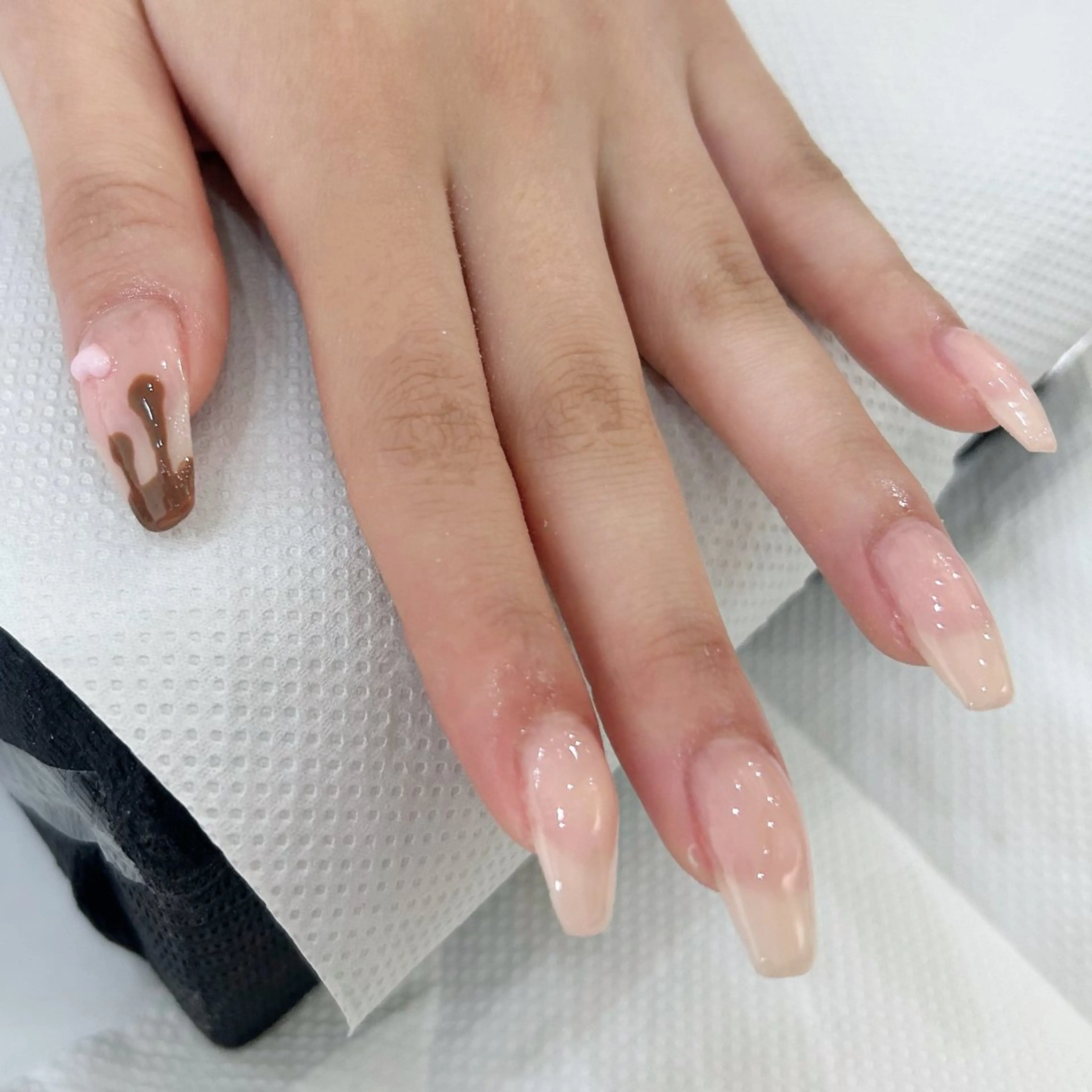 ネイル アートネイル ワンカラーネイル セプトアカデミー 蔭山のネイルデザイン