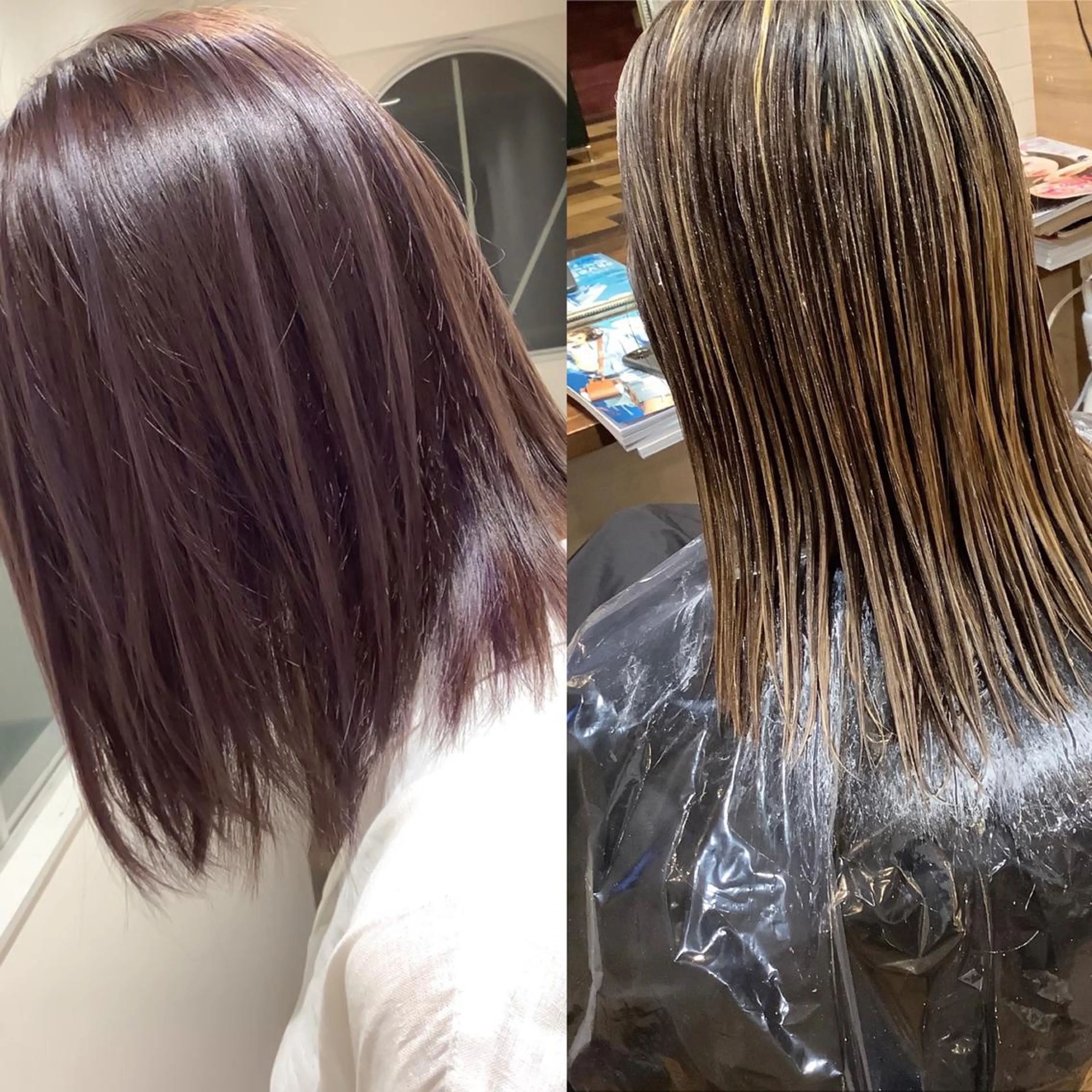 カラー アッシュ ハイライトカラー ラベンダーカラー ラベンダーアッシュ 稲田 全将のヘアスタイル