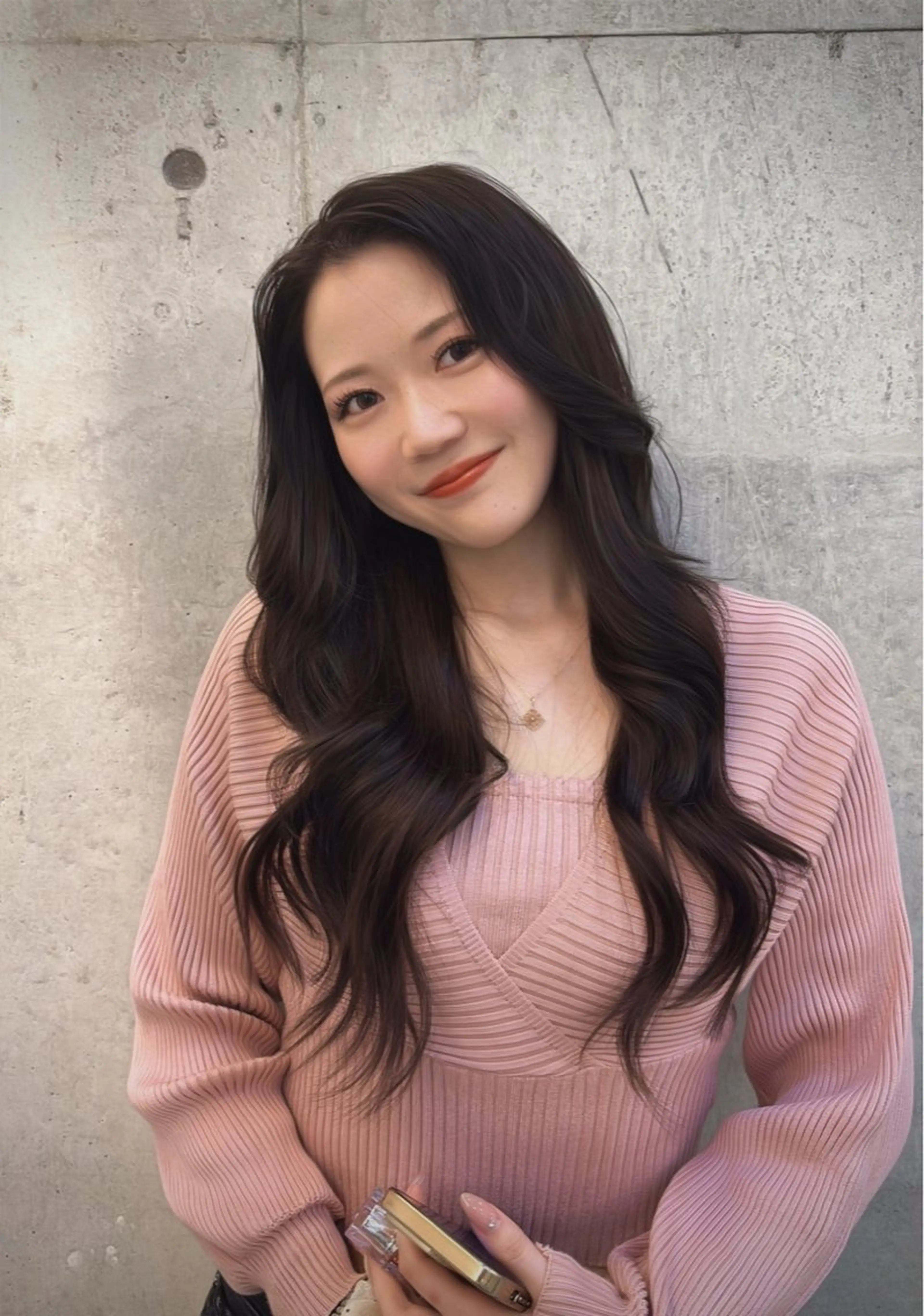 ロング カット ヘアカラー ヘッドスパ 透け感カラー 顔周り/neneのヘアスタイル