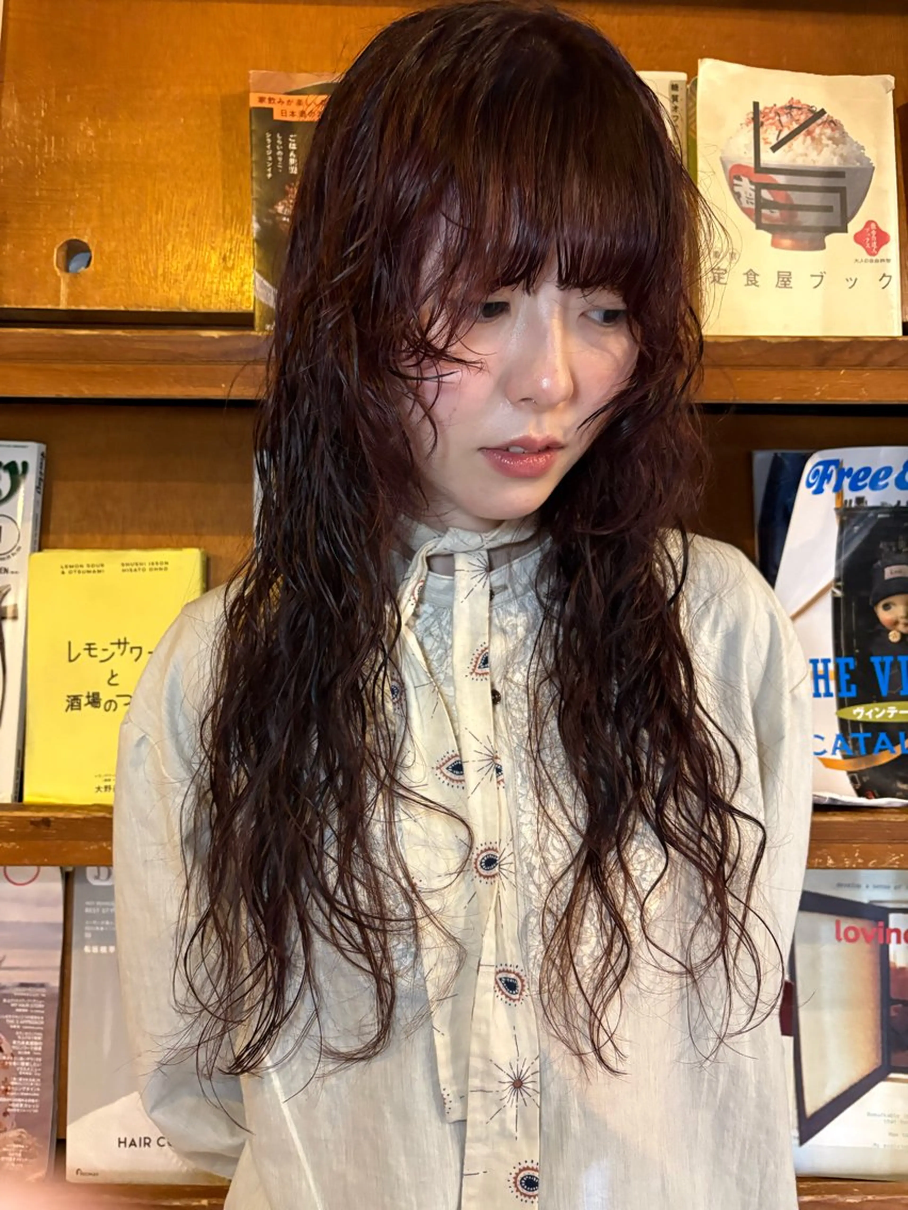 ロング カラー パーマ 金尾 凜のヘアスタイル