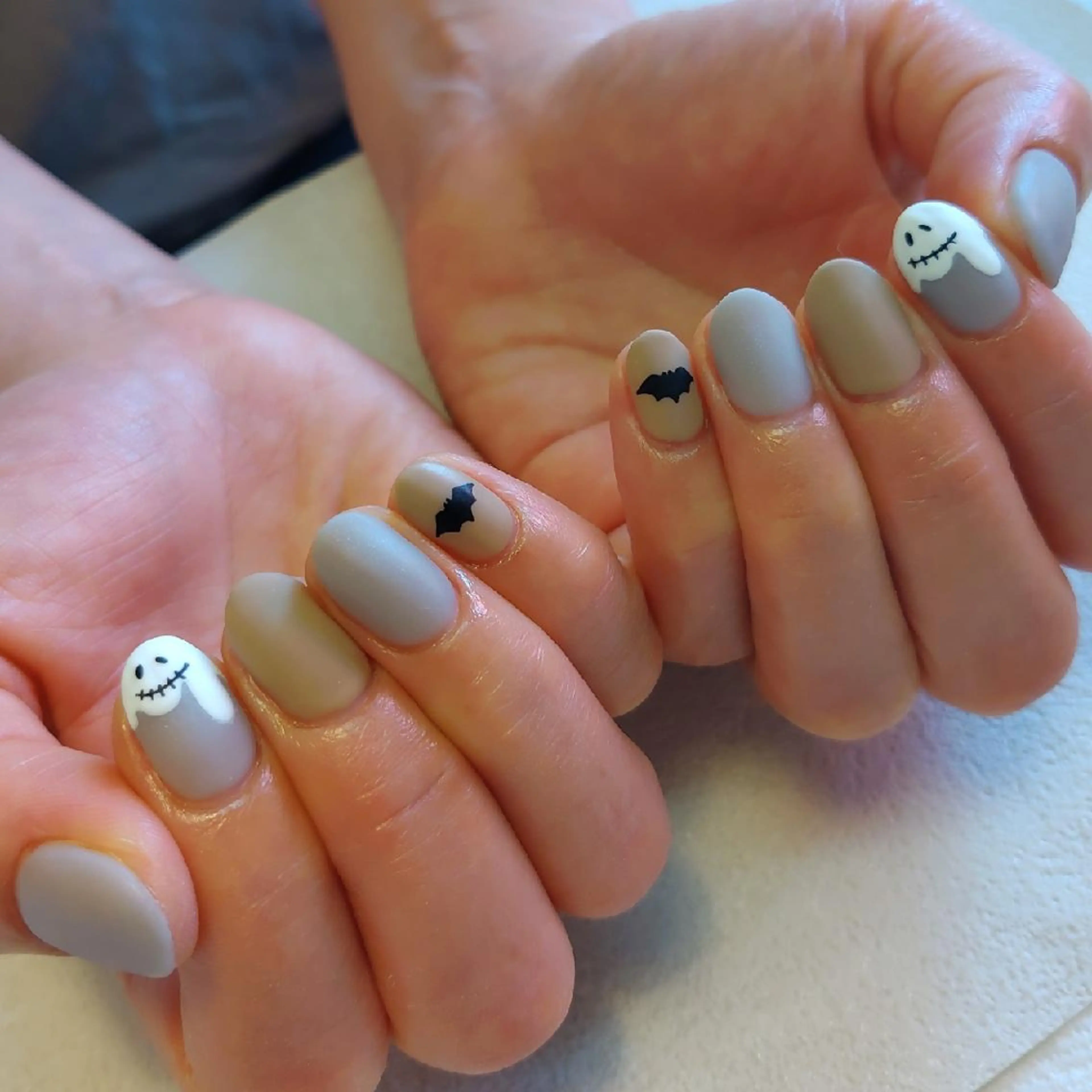 ネイル ハロウィン ジェヌインネイル 河内のネイルデザイン