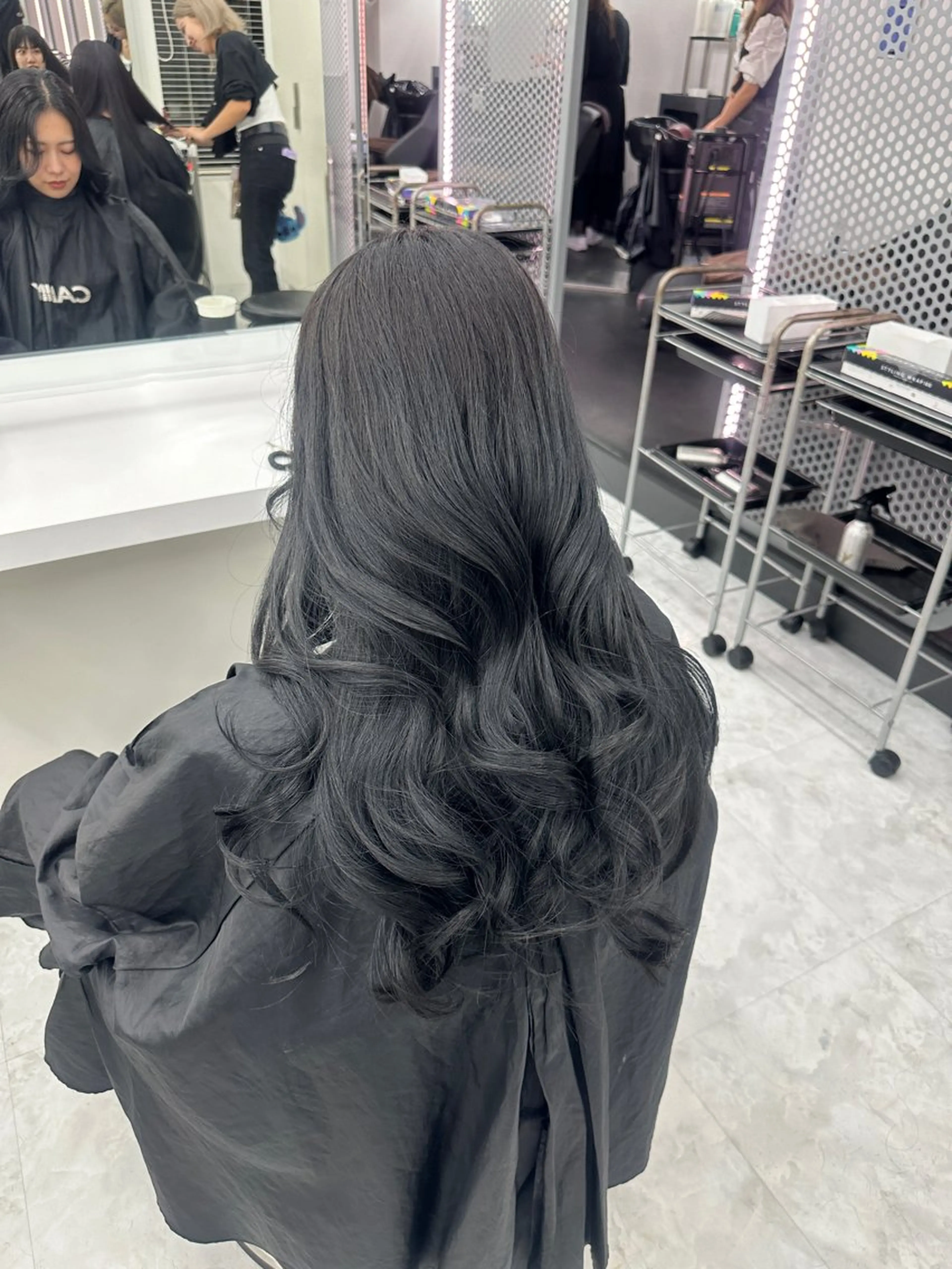 ロング カラー パーマ ヘアアレンジ メンズ キッズ ♥️韓国ヘア レイヤー♥️ゆりのヘアスタイル