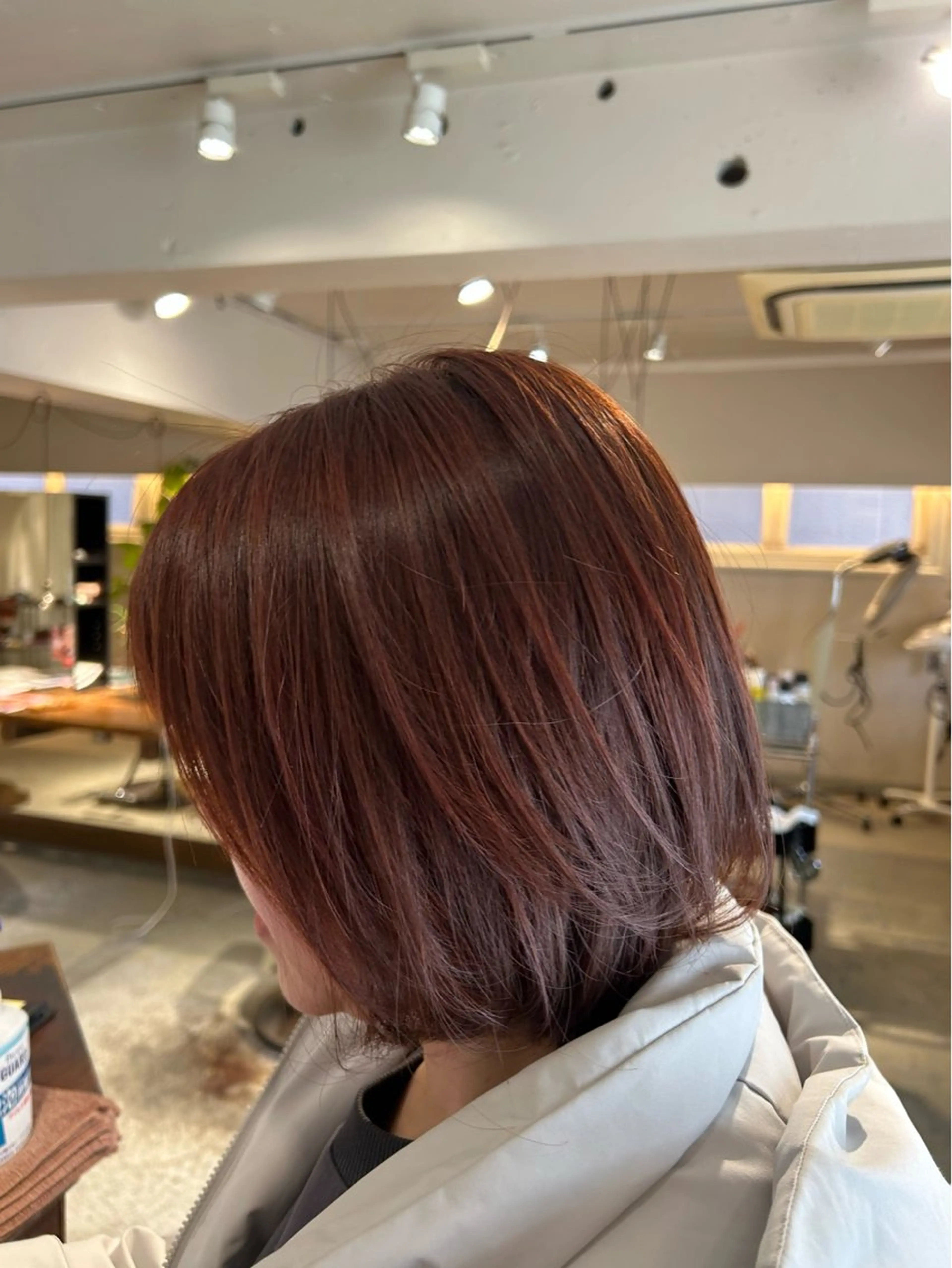 ショート カラー ブラウンカラー ピンクカラー ピンクブラウン 似合わせカラー/横浜 高橋美羽のヘアスタイル