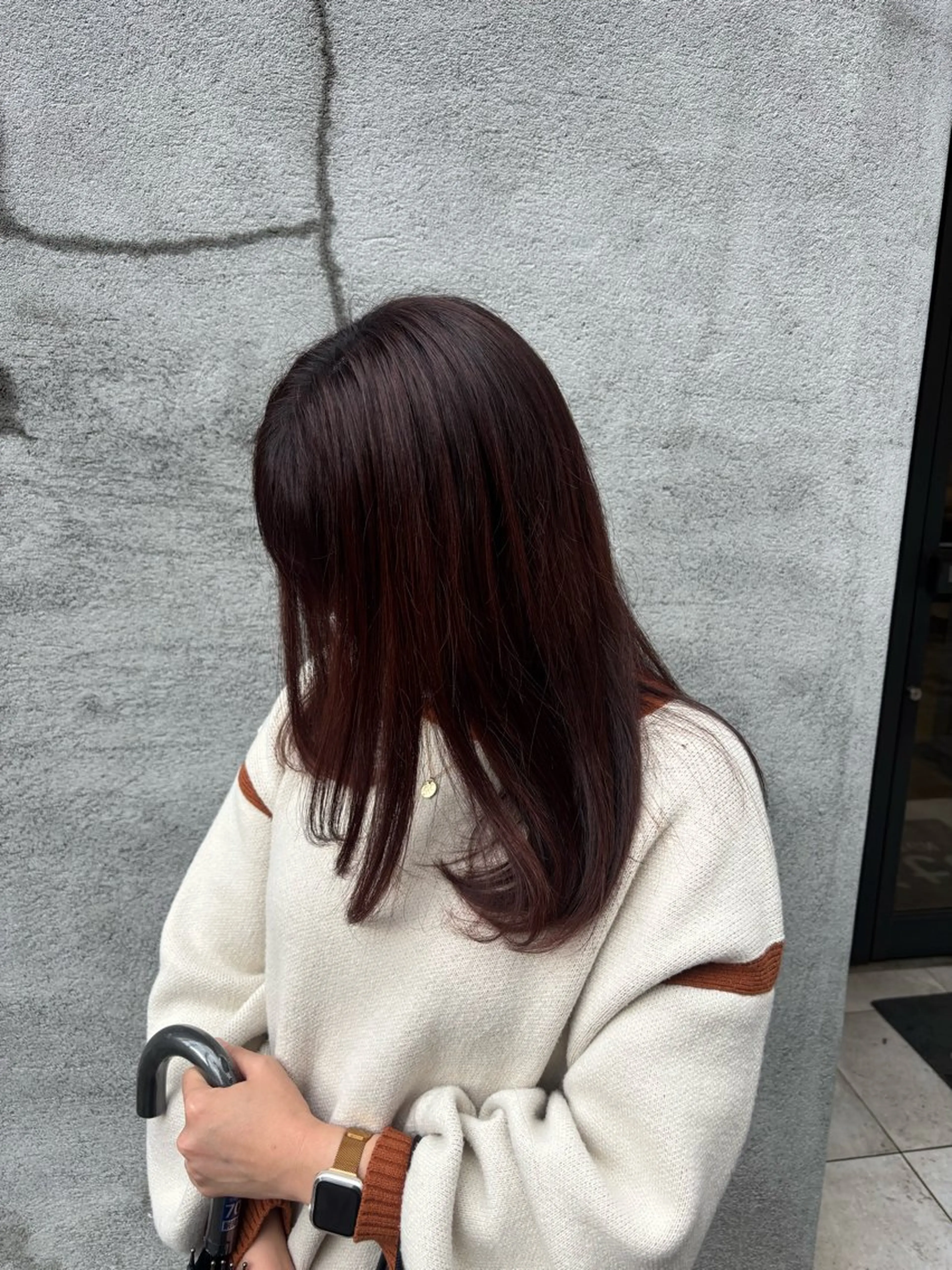 セミロング カラー ブラウンカラー ピンクカラー ピンクブラウン カット ヘアカラー トリートメント ボブ/可愛いスタイル ⠀ゆらのヘアスタイル