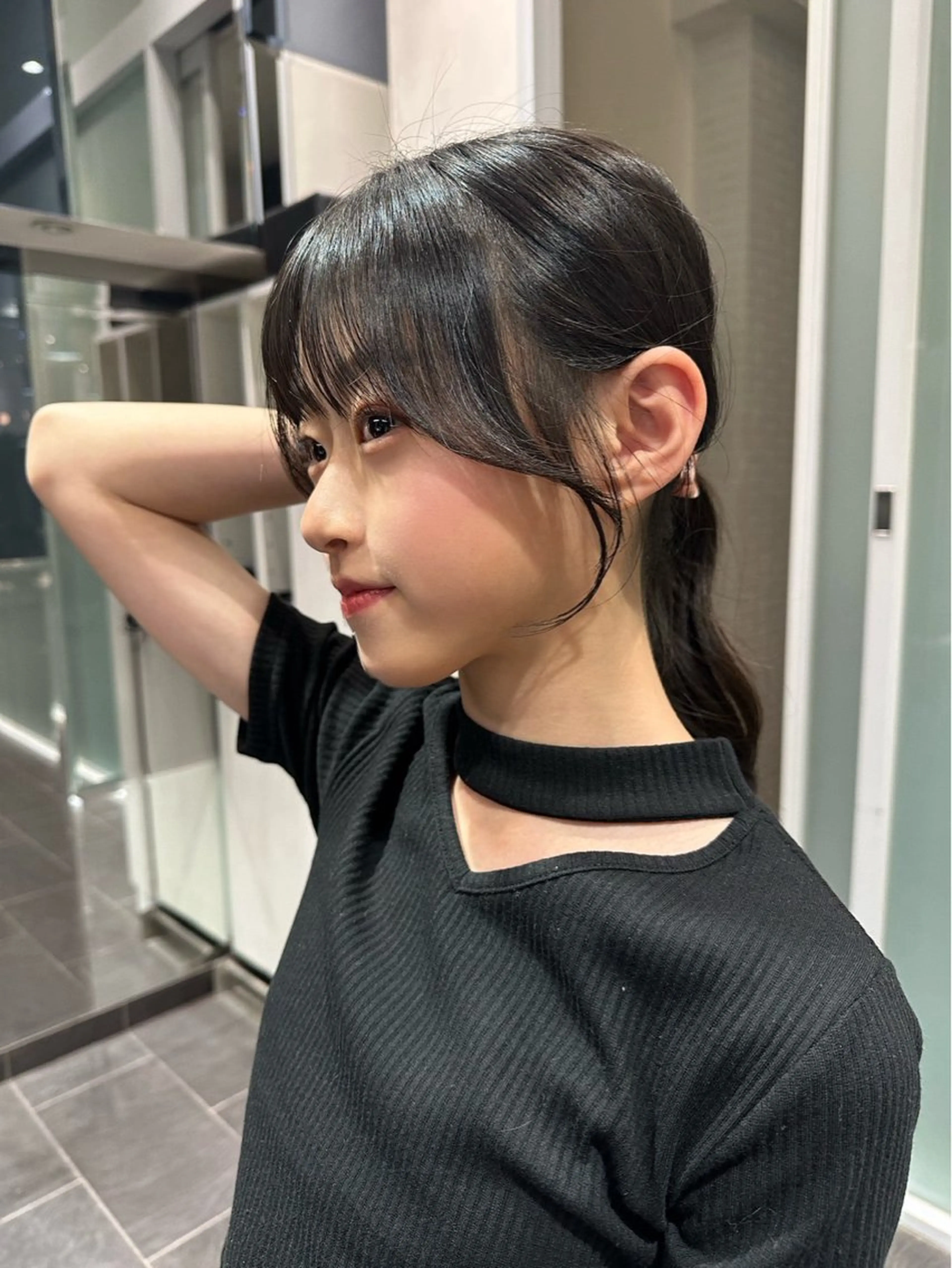 ロング カラー ヘアアレンジ 似合わせ/透明感 カラー/豊中/かこのヘアスタイル