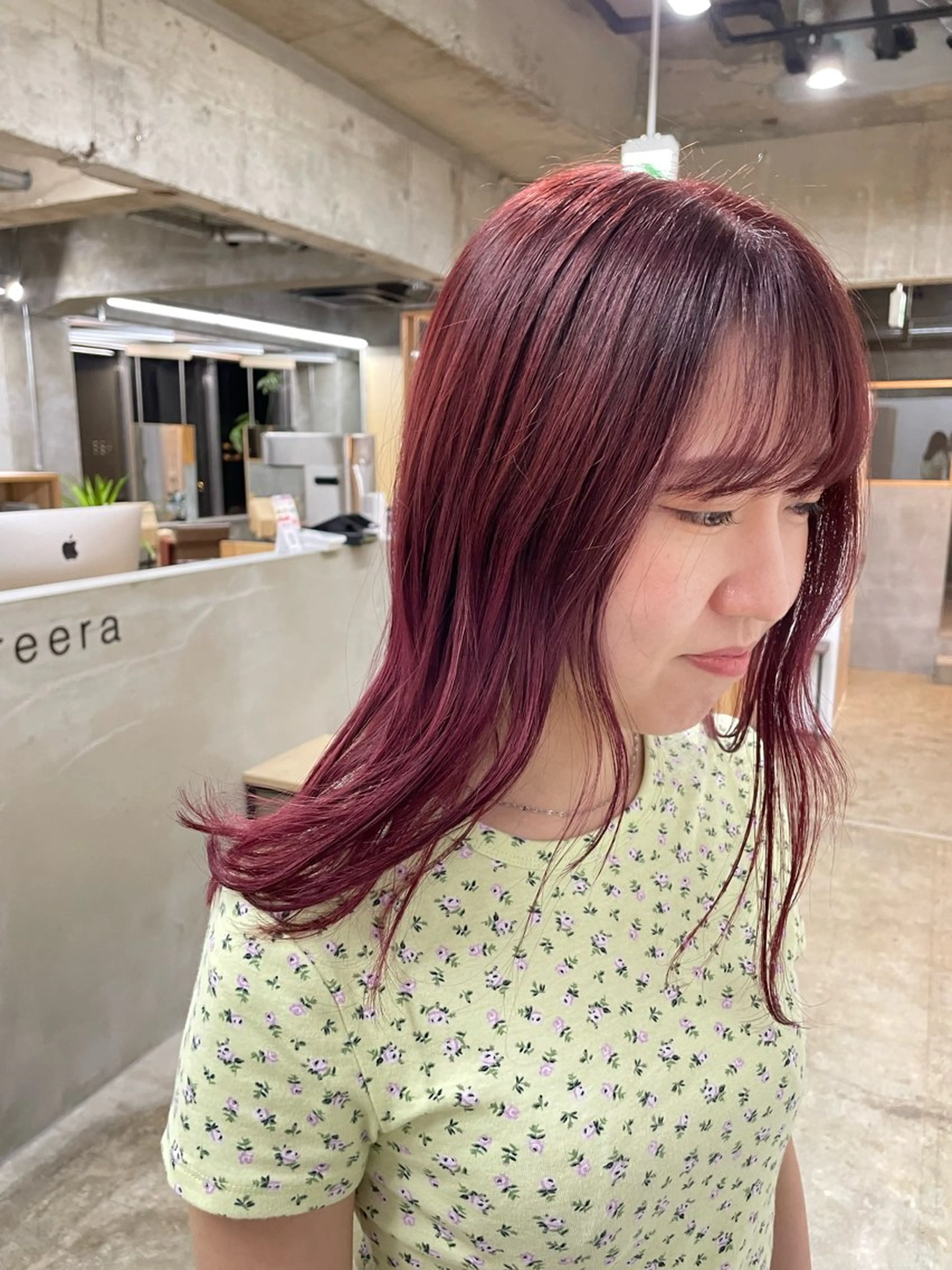 ミディアム 坂田 春樹のヘアスタイル