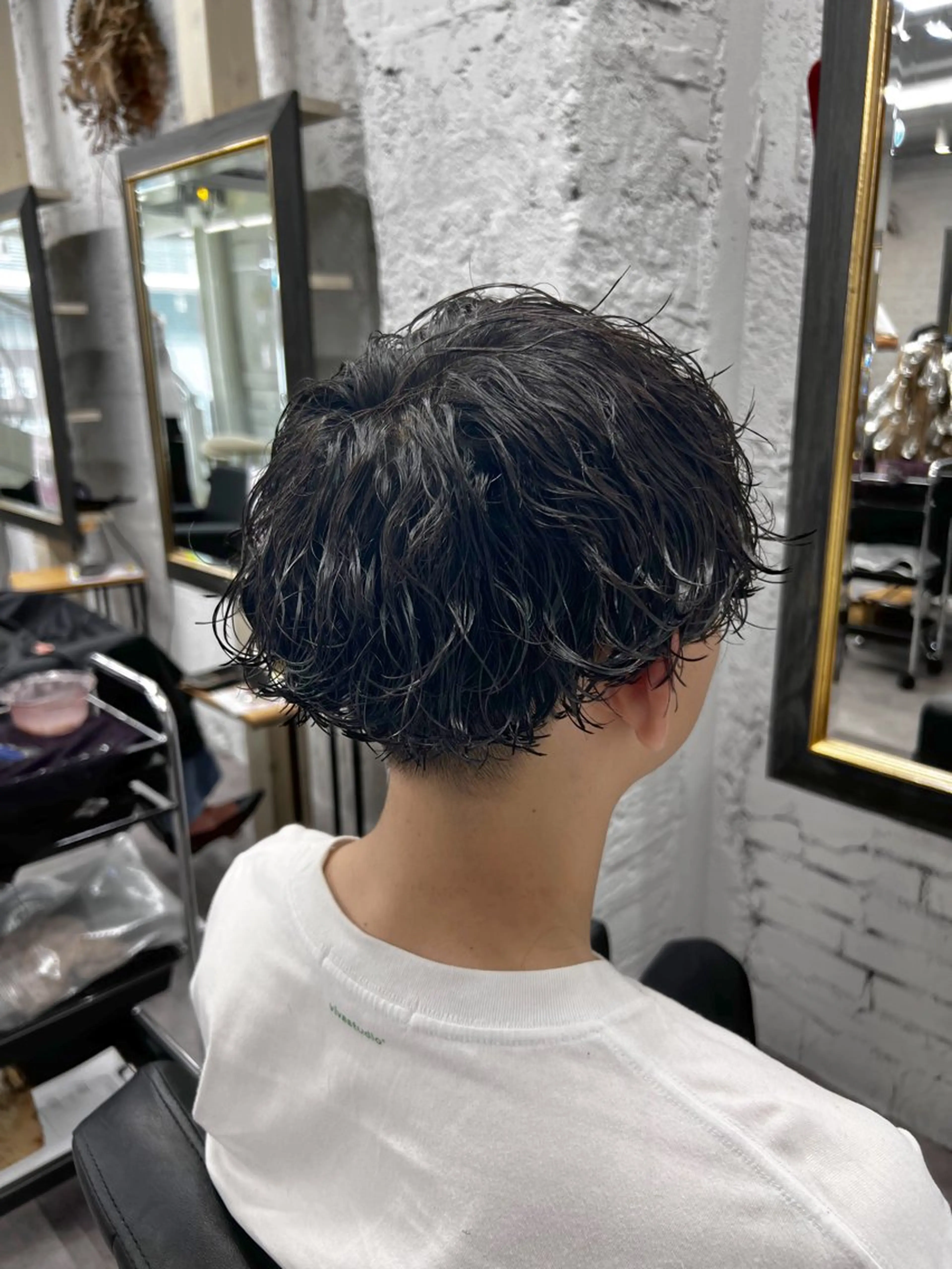 パーマ メンズ カット パーマ 笹江 瑞穂のヘアスタイル