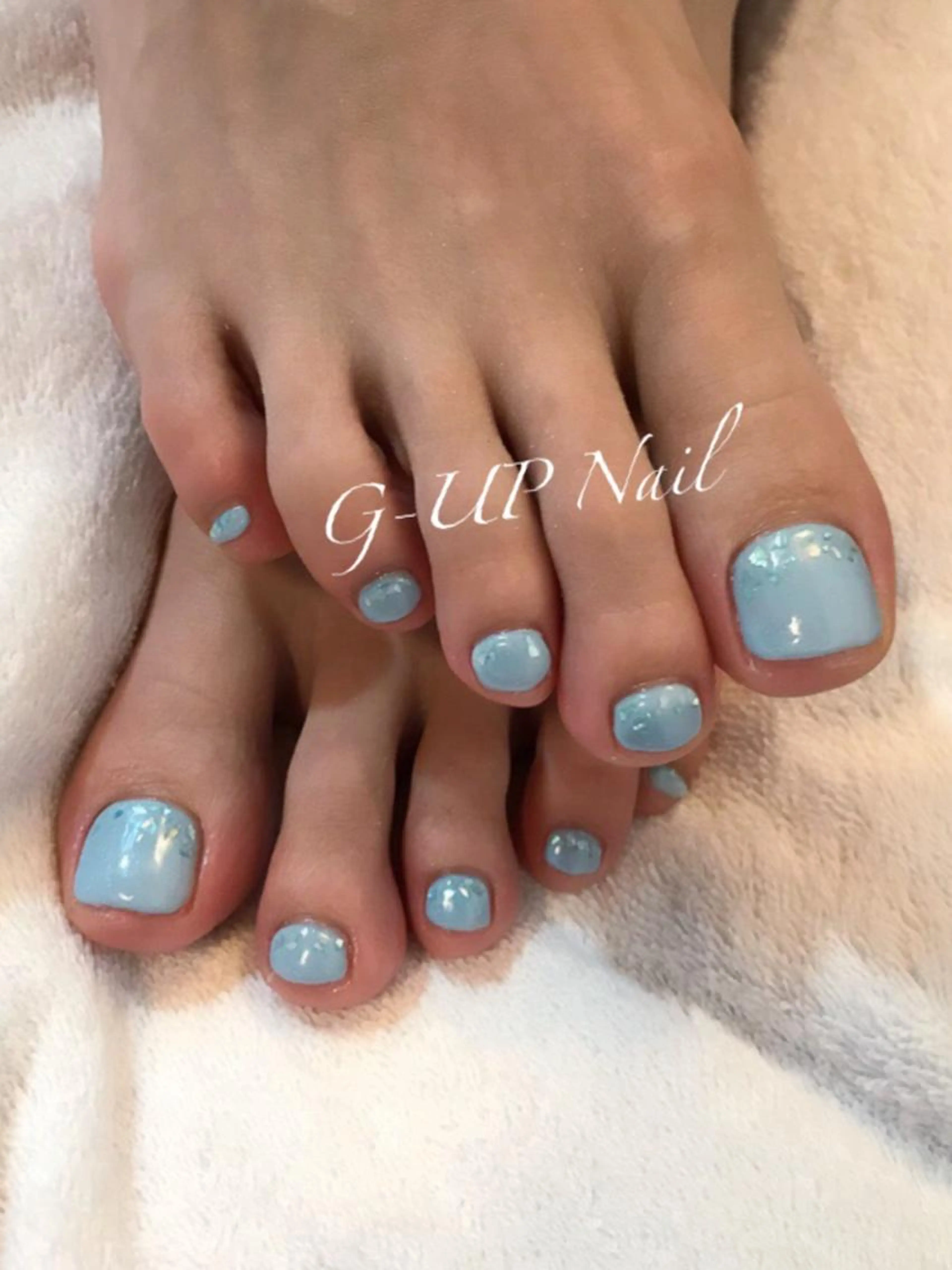 <オフ無し> フットジェルネイルワンカラーの写真