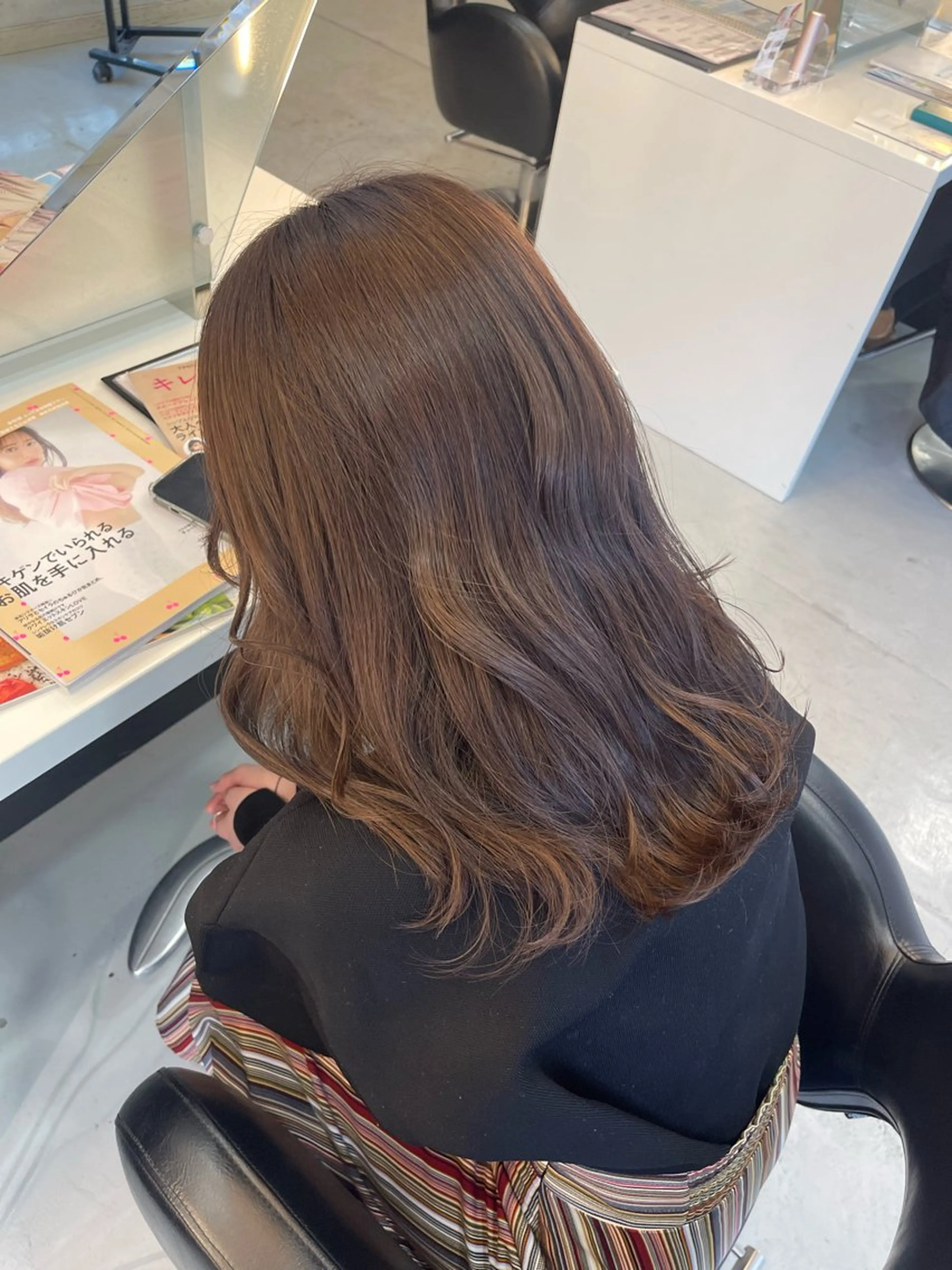 🧸今からの季節にぴったり🧸透明感溢れるベージュカラー🎀➕髪質改善プラチナトリートメント🫧の写真