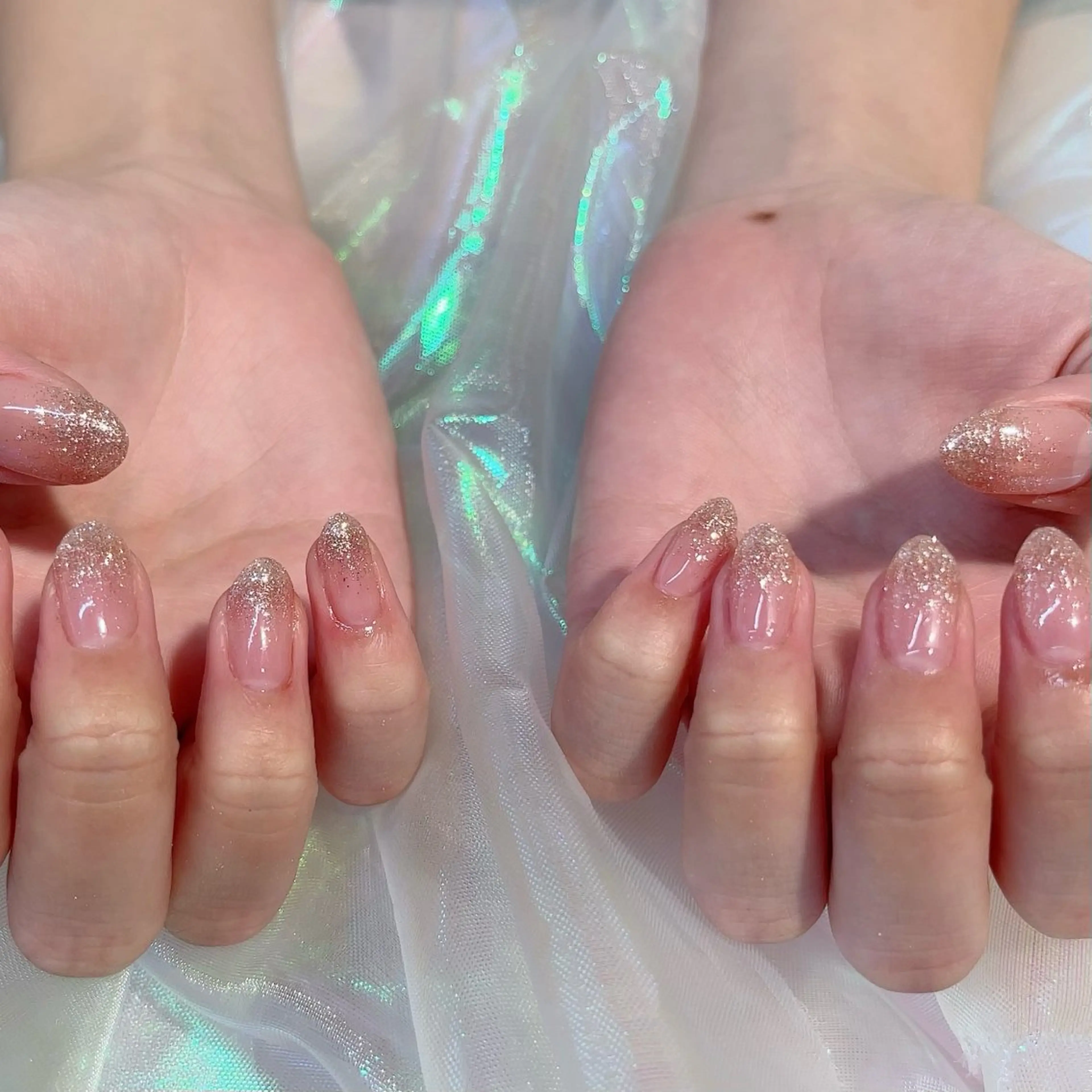 ネイル フラッシュネイル ピンク ハンドネイル 渡邊 あかりのネイルデザイン