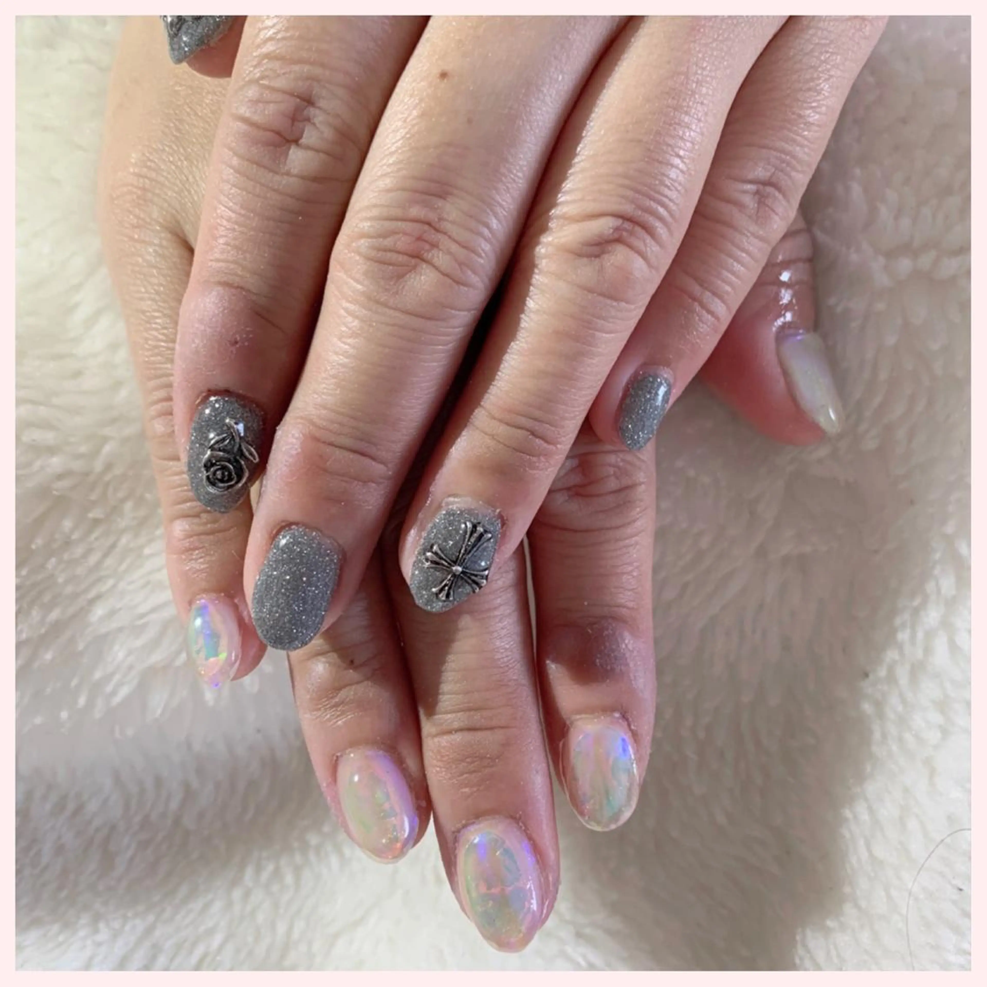 ネイル 氷ネイル・うるうるネイル ハンドネイル Ogasawara Tokikaのネイルデザイン