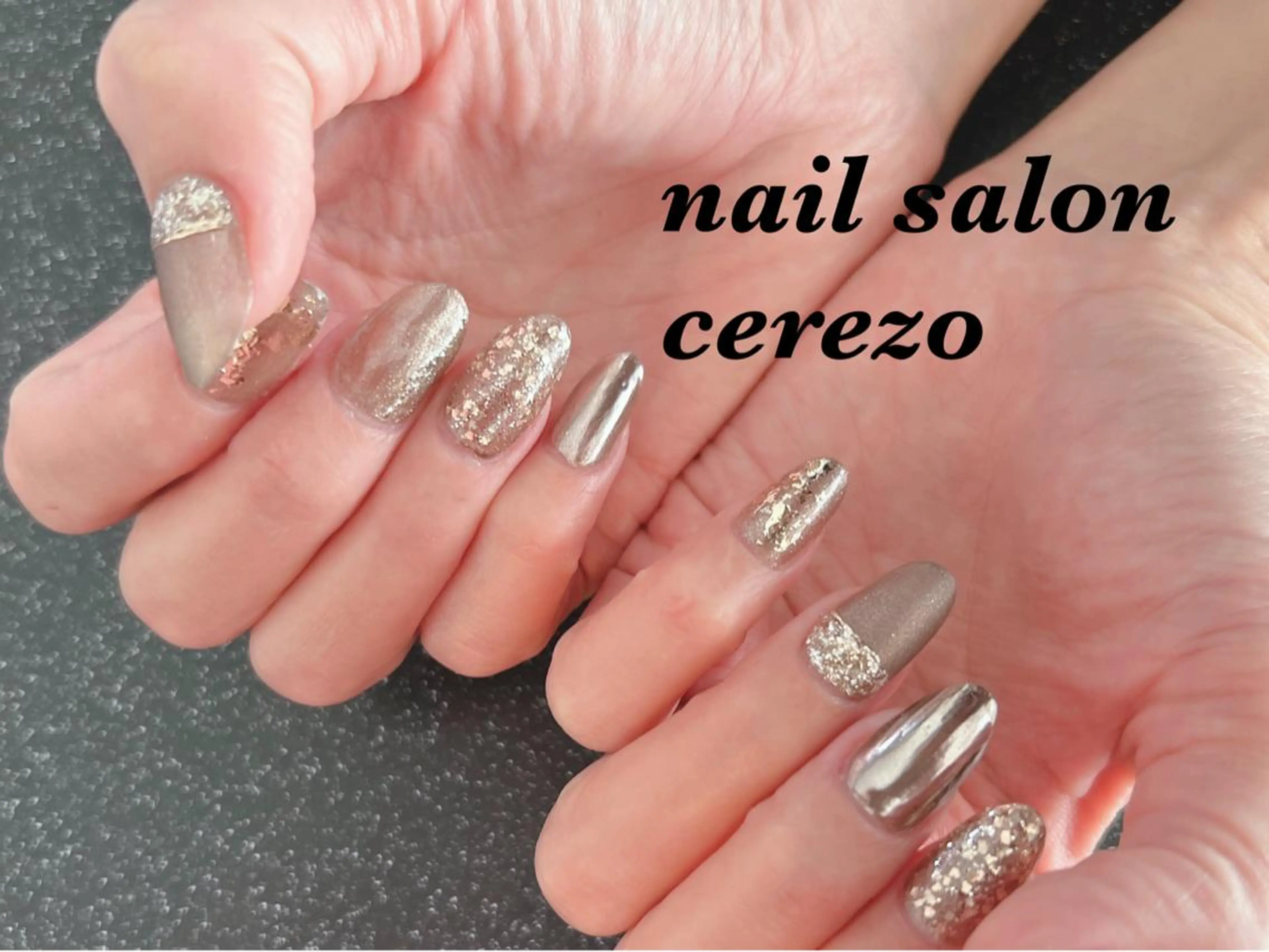 セミロング cerezo ショートネイル専門店のネイルデザイン