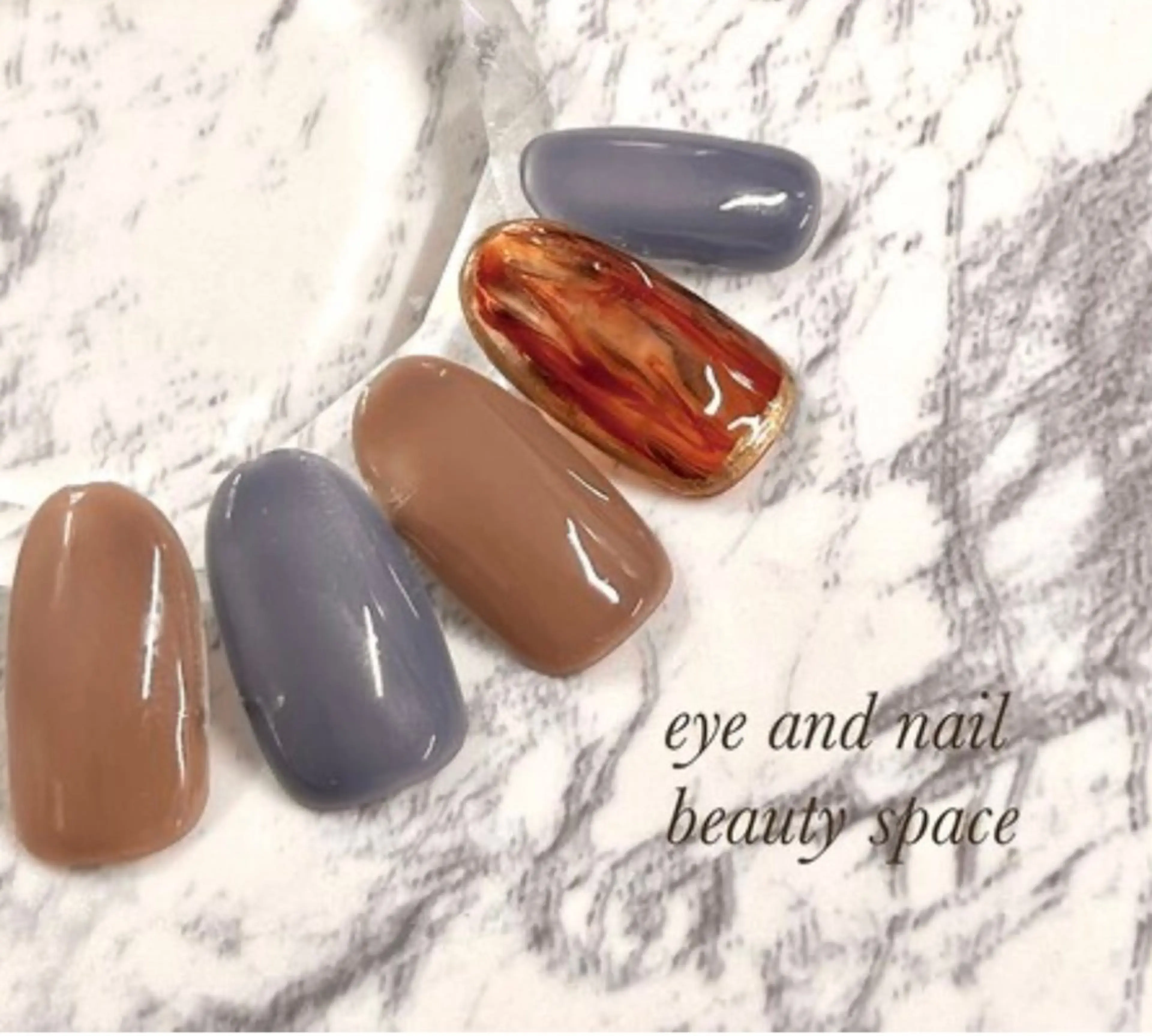 ネイル べっ甲ネイル ハンドネイル 杉山 ネイリストのネイルデザイン