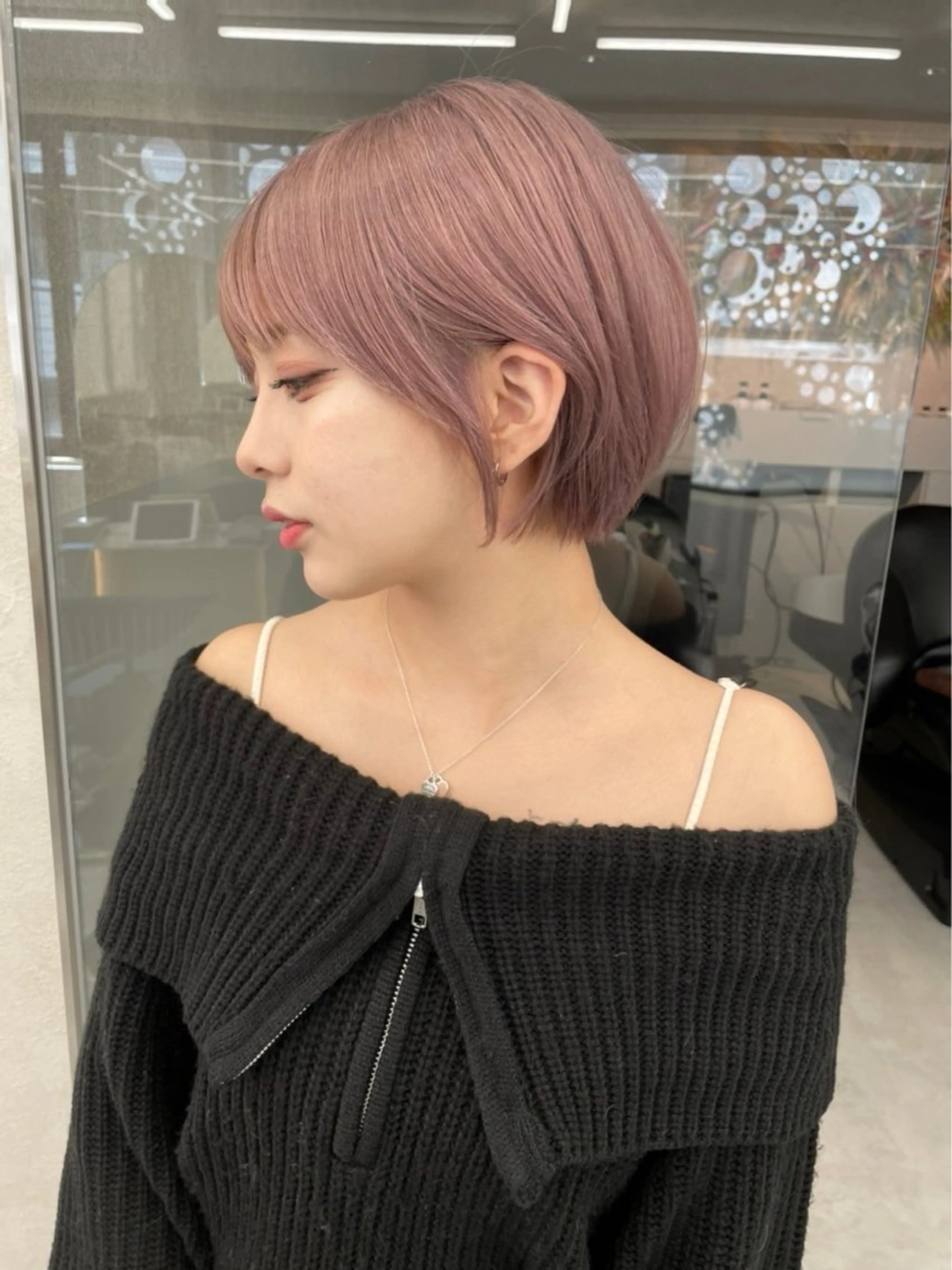 ショート 髪質改善×韓国ヘアサロン Role 博多【ロール】所属・yui🎀ブリーチ なしWカラー／博多のヘアスタイル