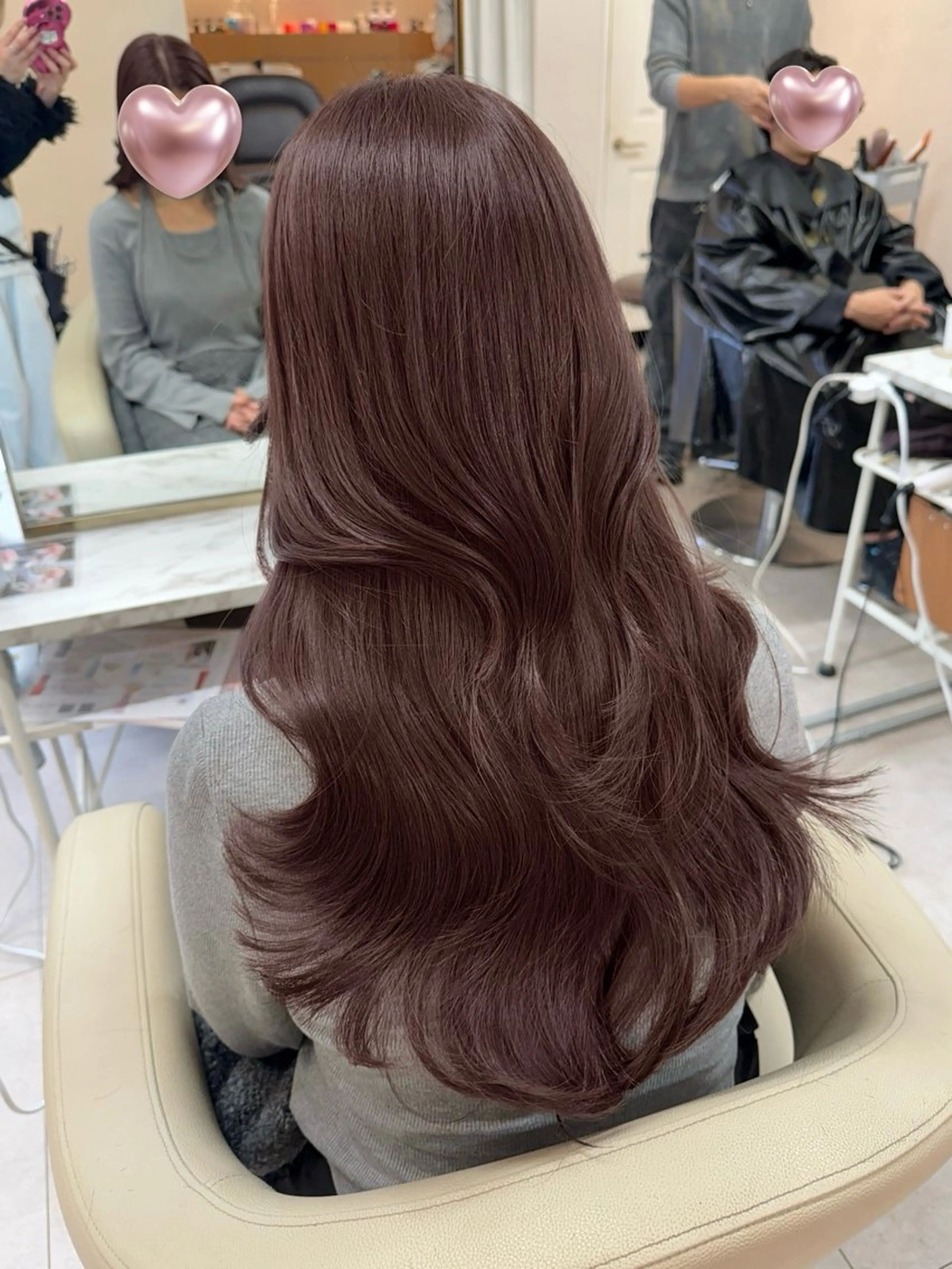 ロング カラー カット ヘアカラー トリートメント ♡韓国/レイヤー カット/Ayana♡のヘアスタイル