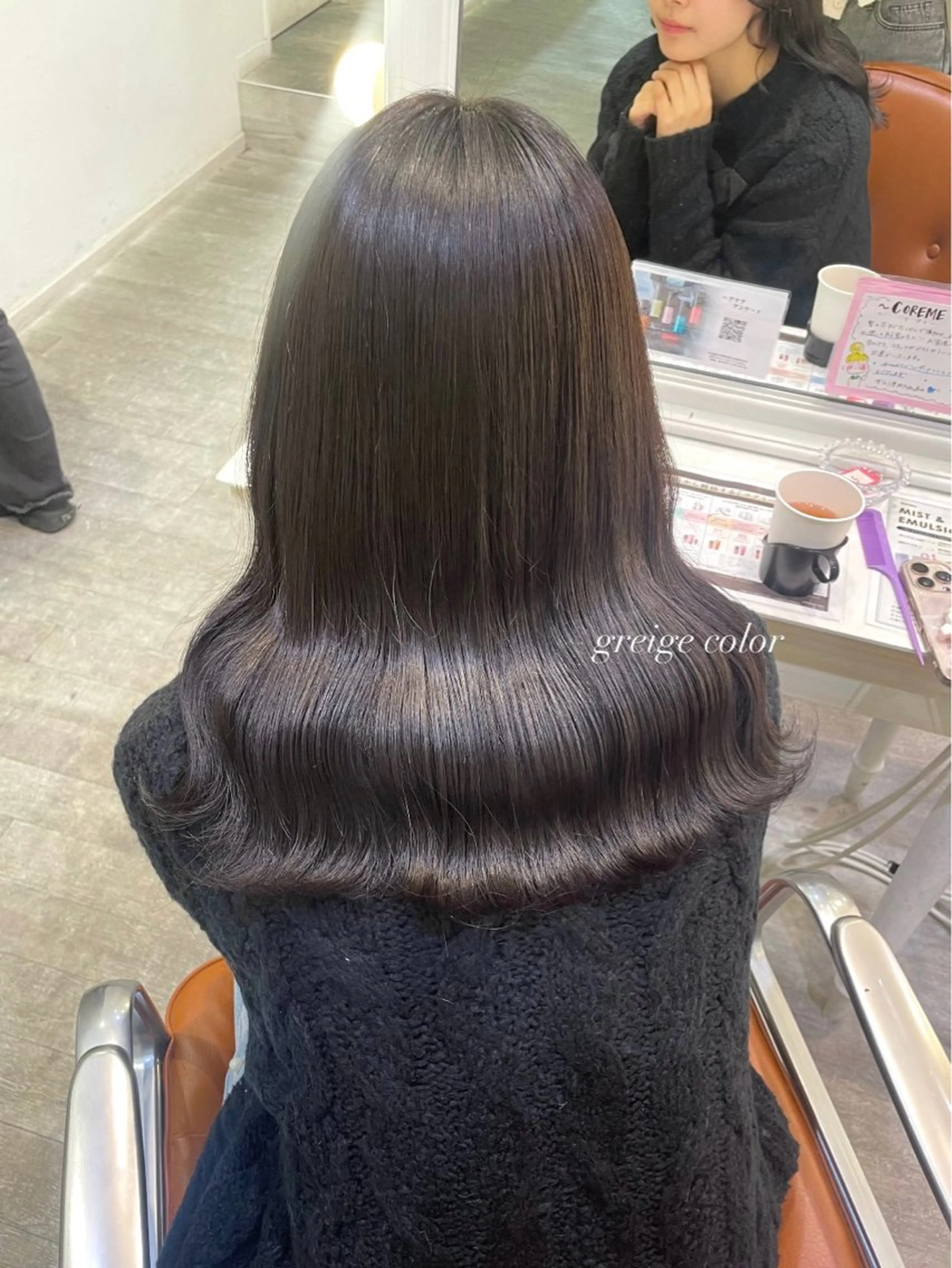 セミロング カラー ハイトーンカラー/ 長さだし🐇きょうかのヘアスタイル