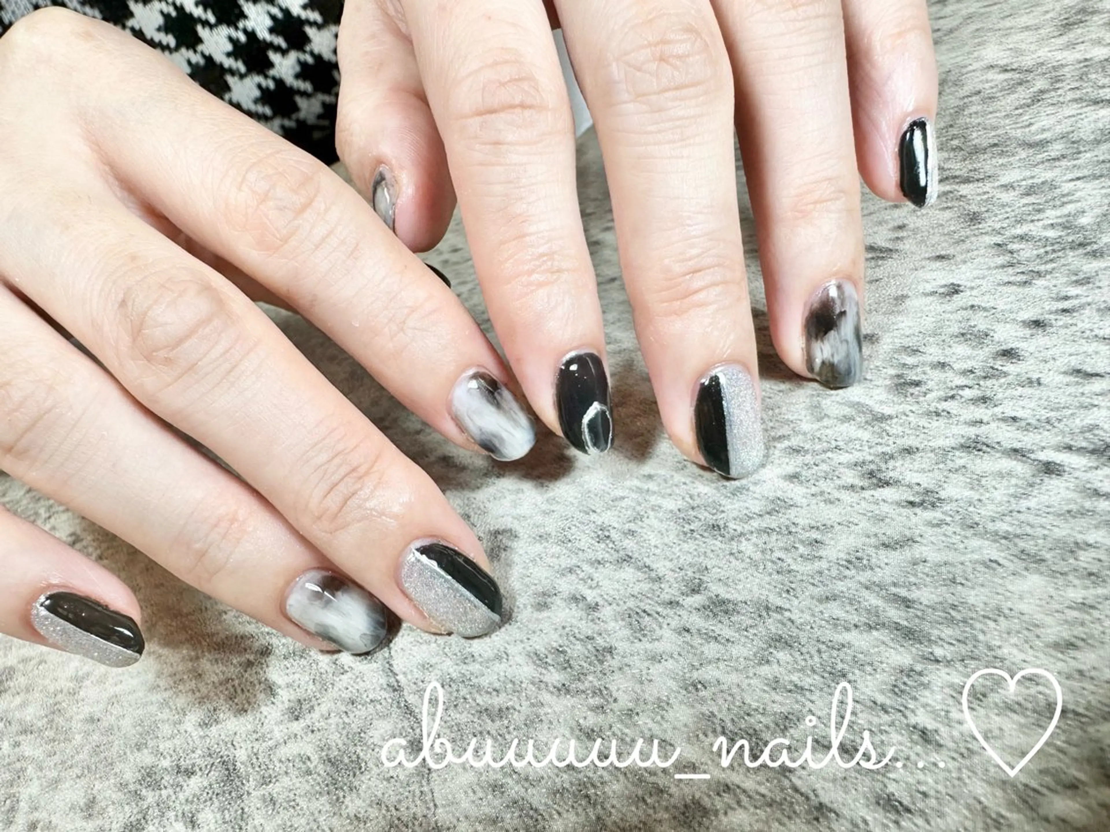 ネイル アートネイル フラッシュネイル ニュアンスネイル ハンドネイル abuuuuu nailsのネイルデザイン
