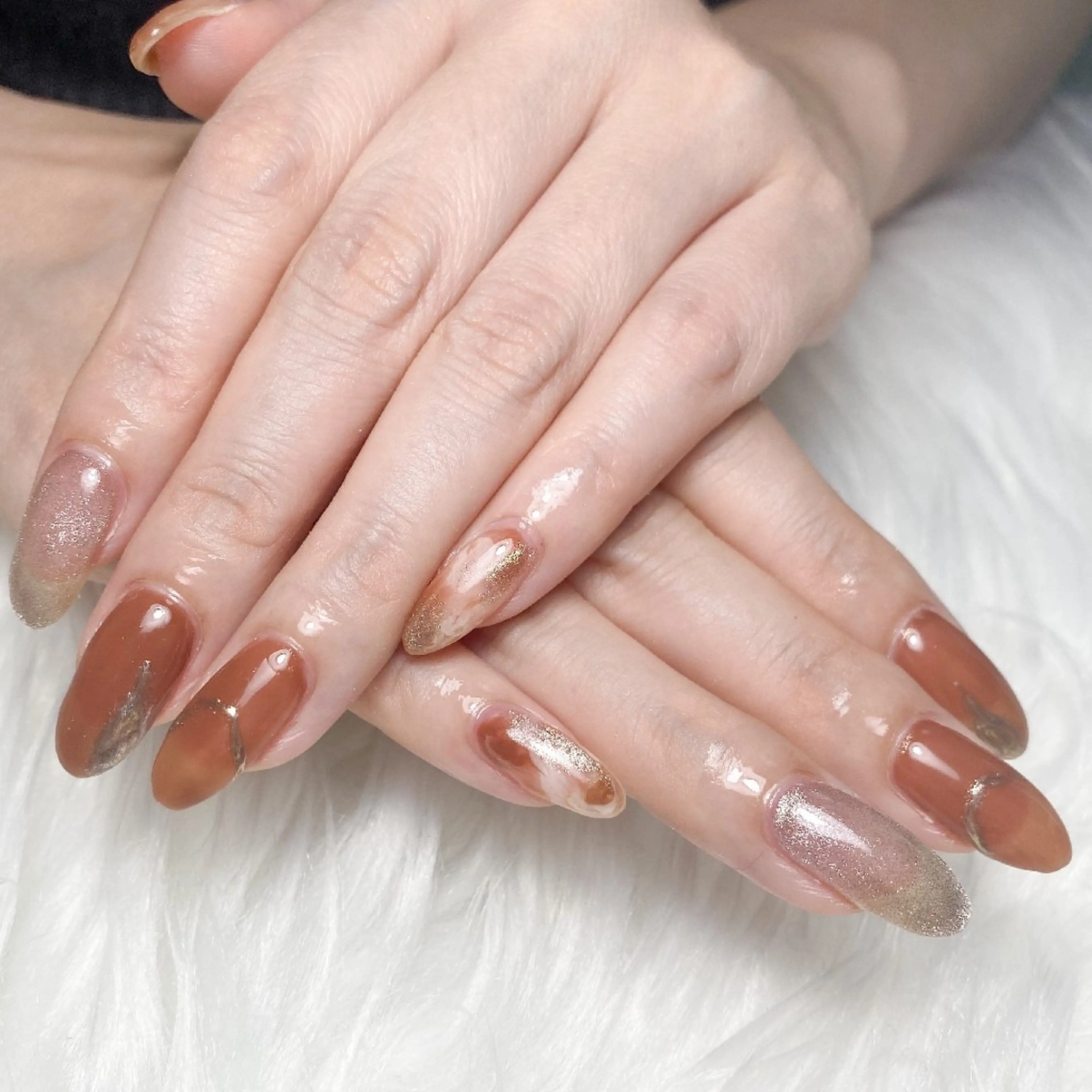 ネイル アートネイル ニュアンスネイル nail en💅 キッズスペース有のネイルデザイン