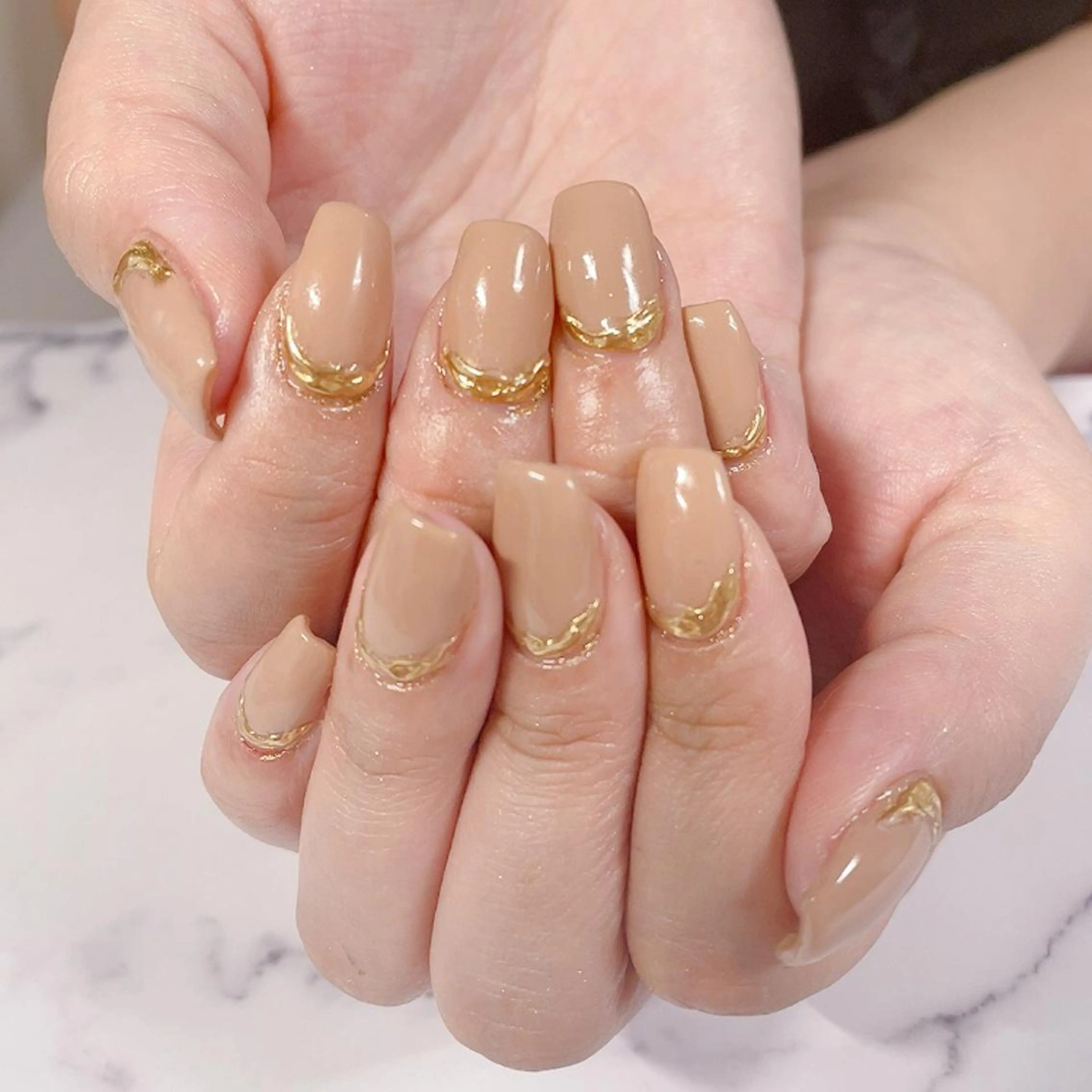 ネイル ミラーネイル 奥園 良恵のネイルデザイン