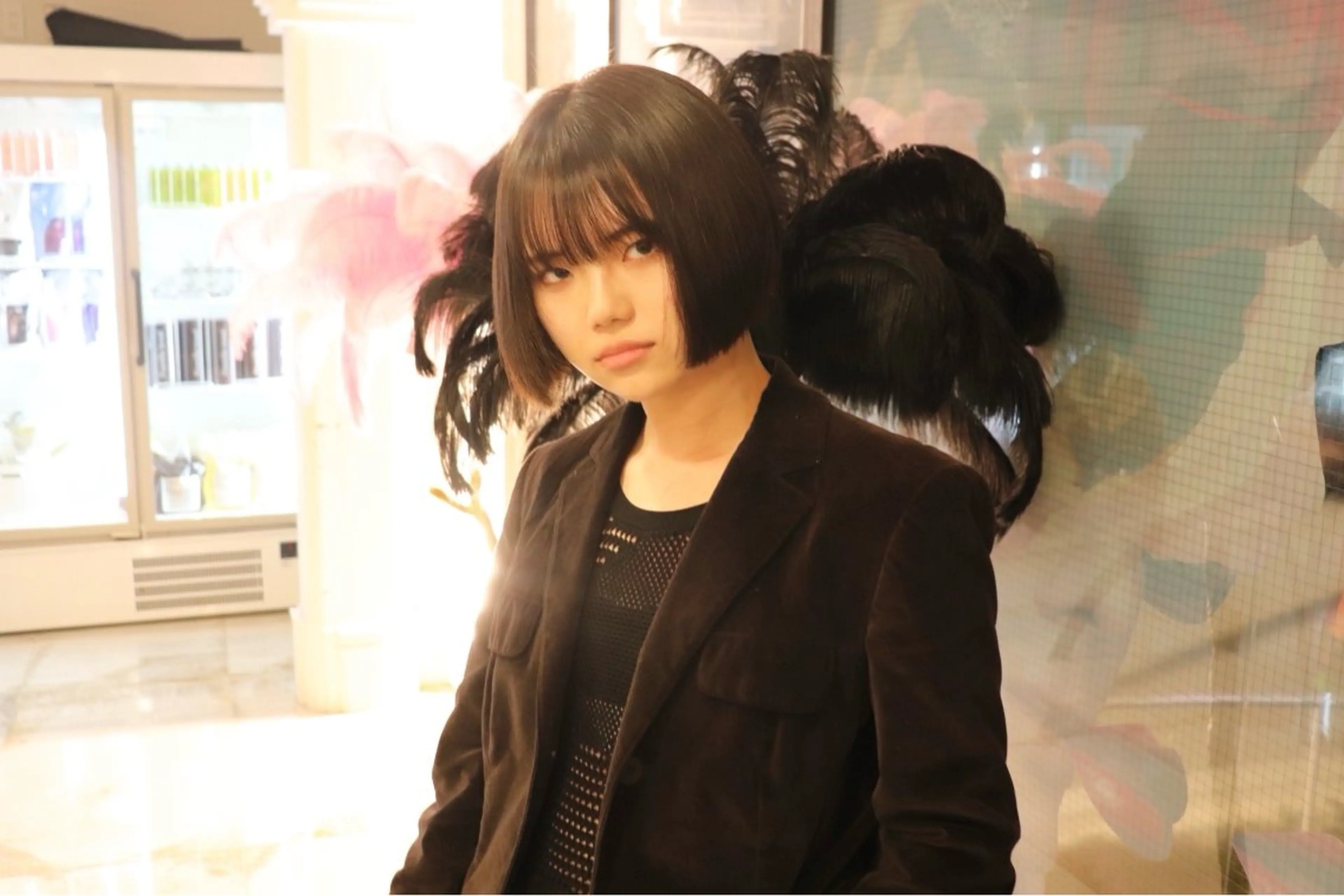 ミディアム SHIN レイヤー‪‪カットのヘアスタイル