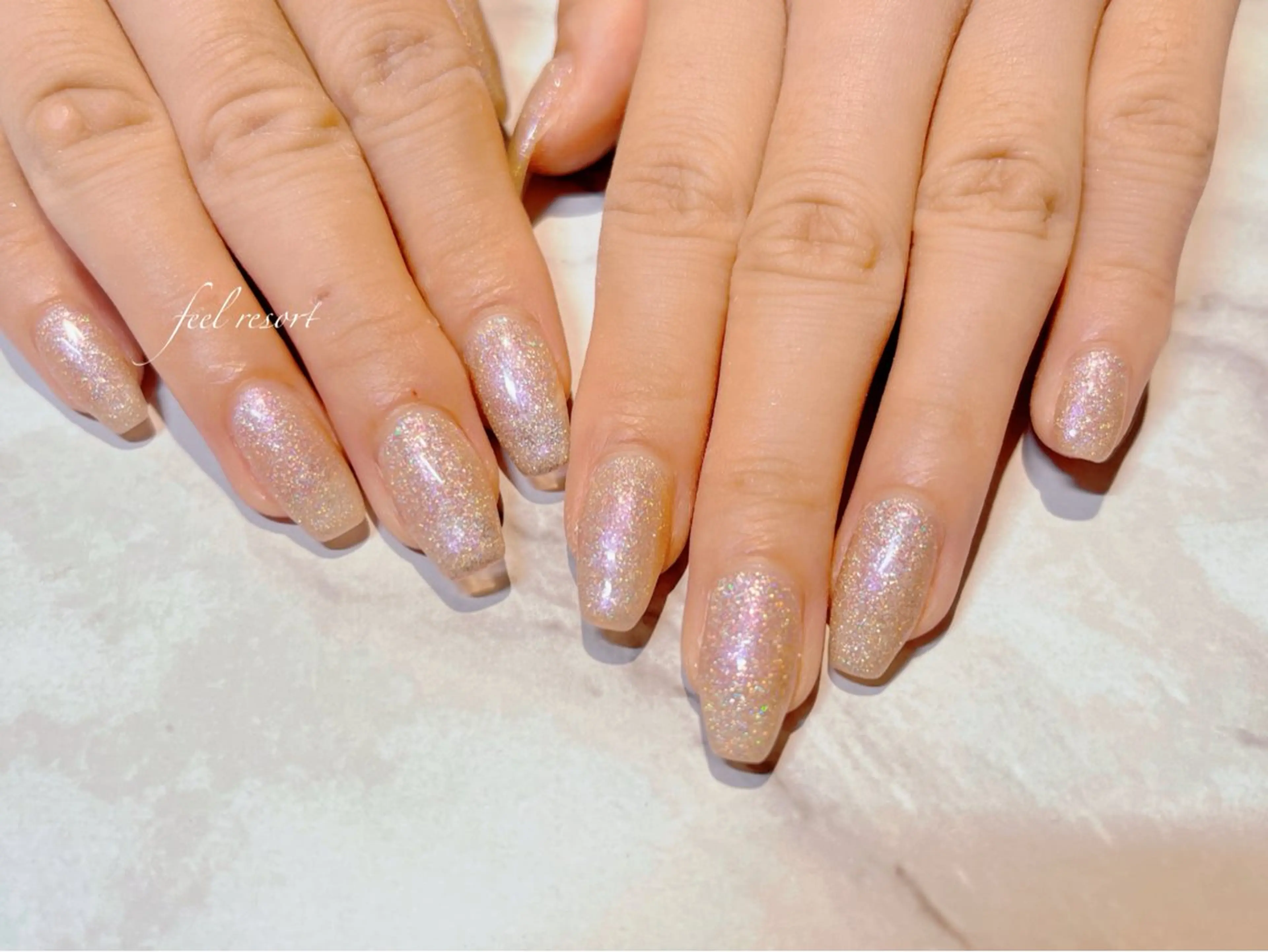 ネイル 長さ出し フットネイル フレンチネイル ジェルネイル ガラスフレンチ Lien（リアン） 銀座駅6分のネイルデザイン