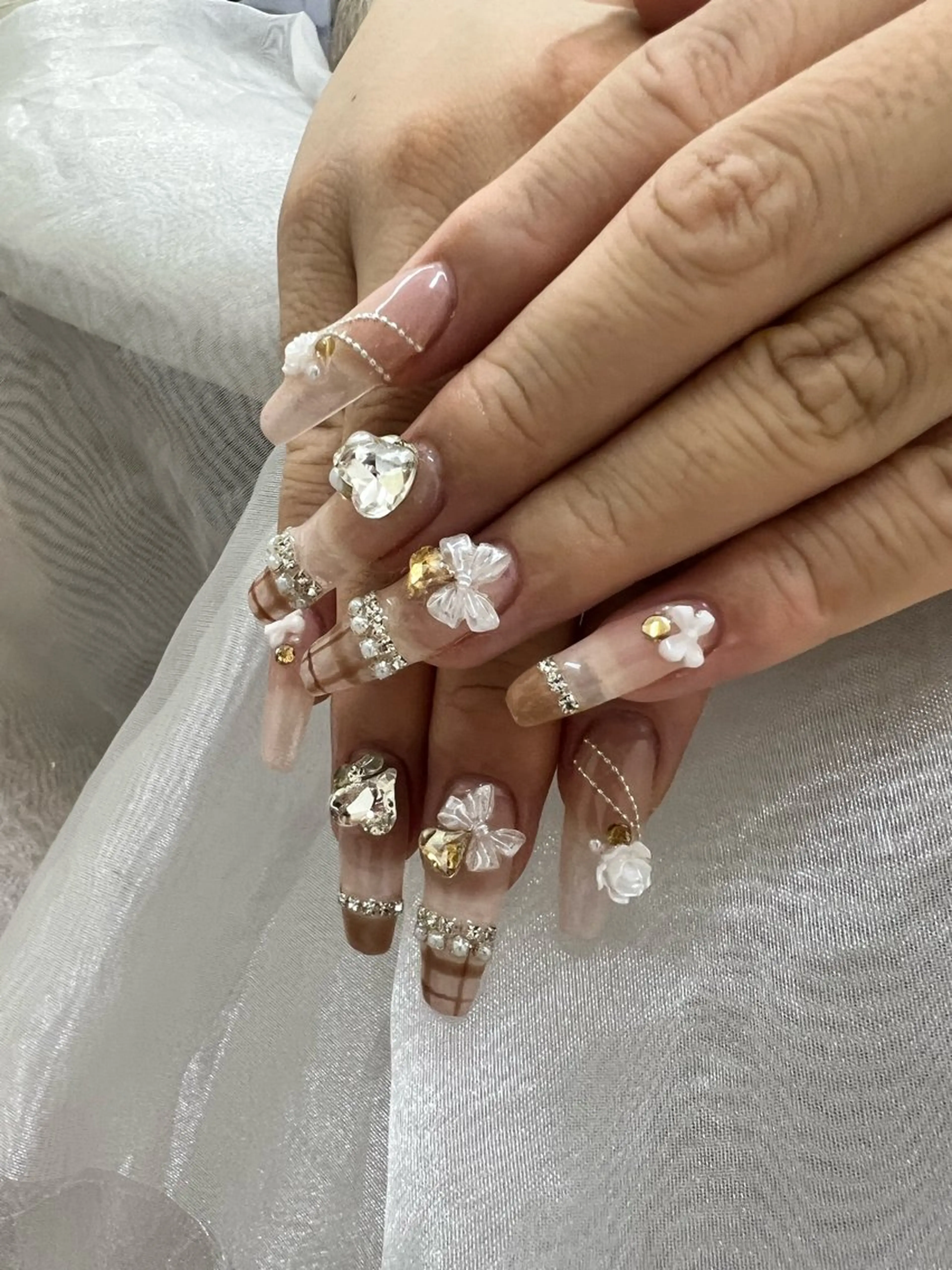 ネイル アートネイル 長さ出し 持ち込み ネイルチップ 🌺新小岩VILL Asa.のネイルデザイン