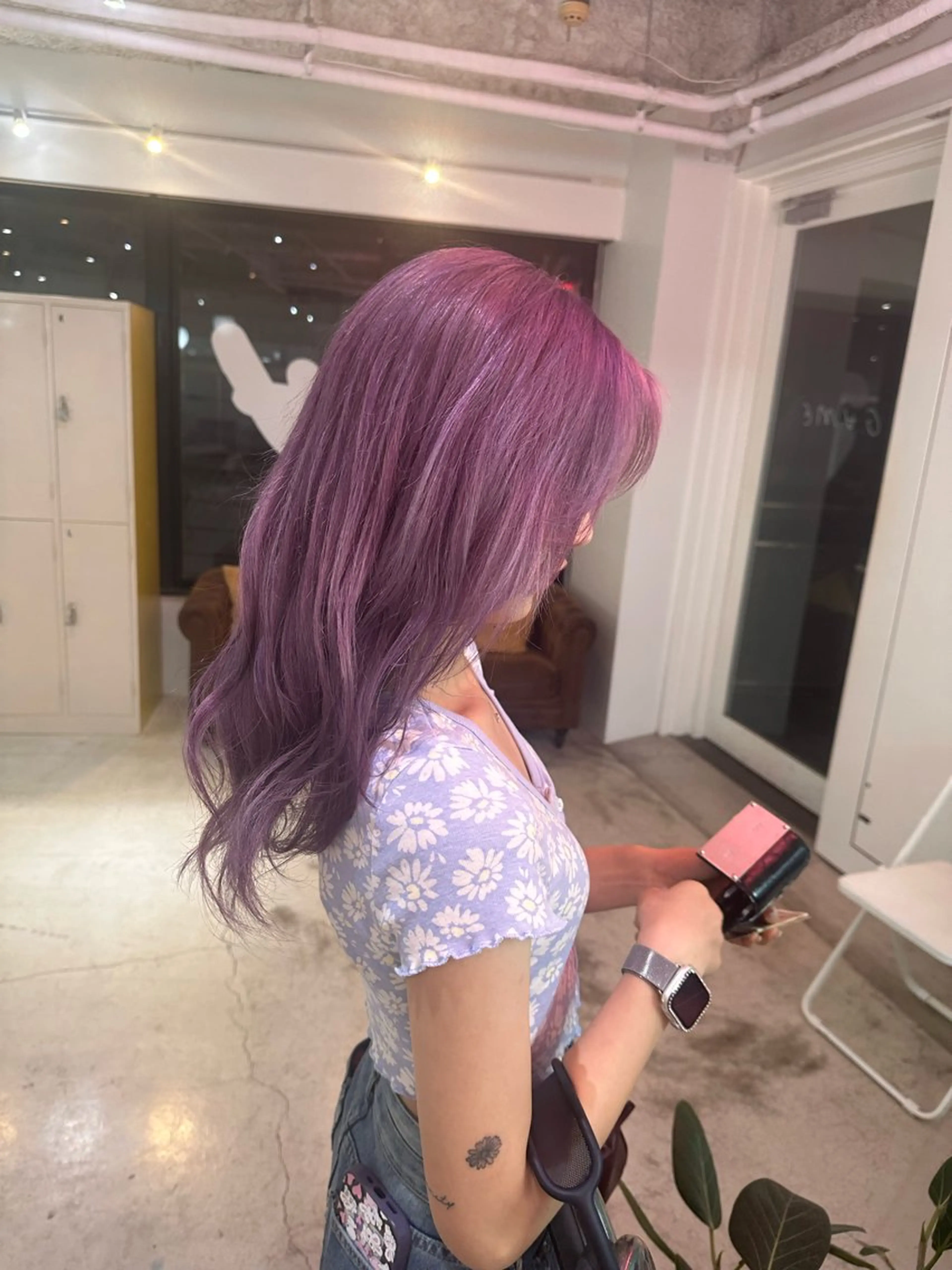 ブリーチ込みダブルカラー🧬🪽＋ハイトーンエクステ70本🪡(1本330円​〜​)の写真