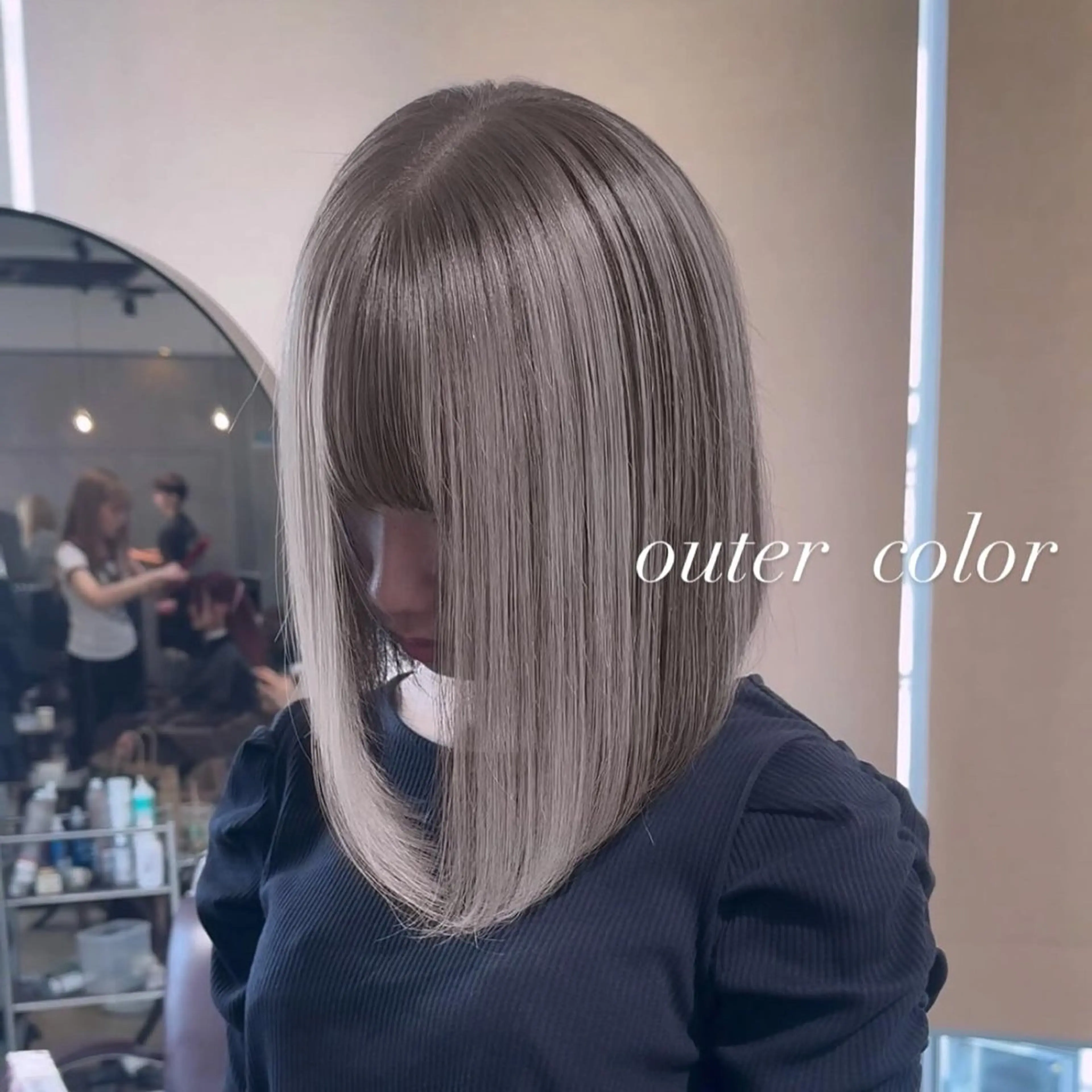 ミディアム カラー カット ヘアカラー トリートメント ヘアセット 💜ハイトーン💛 マジカルかいちゃんのヘアスタイル