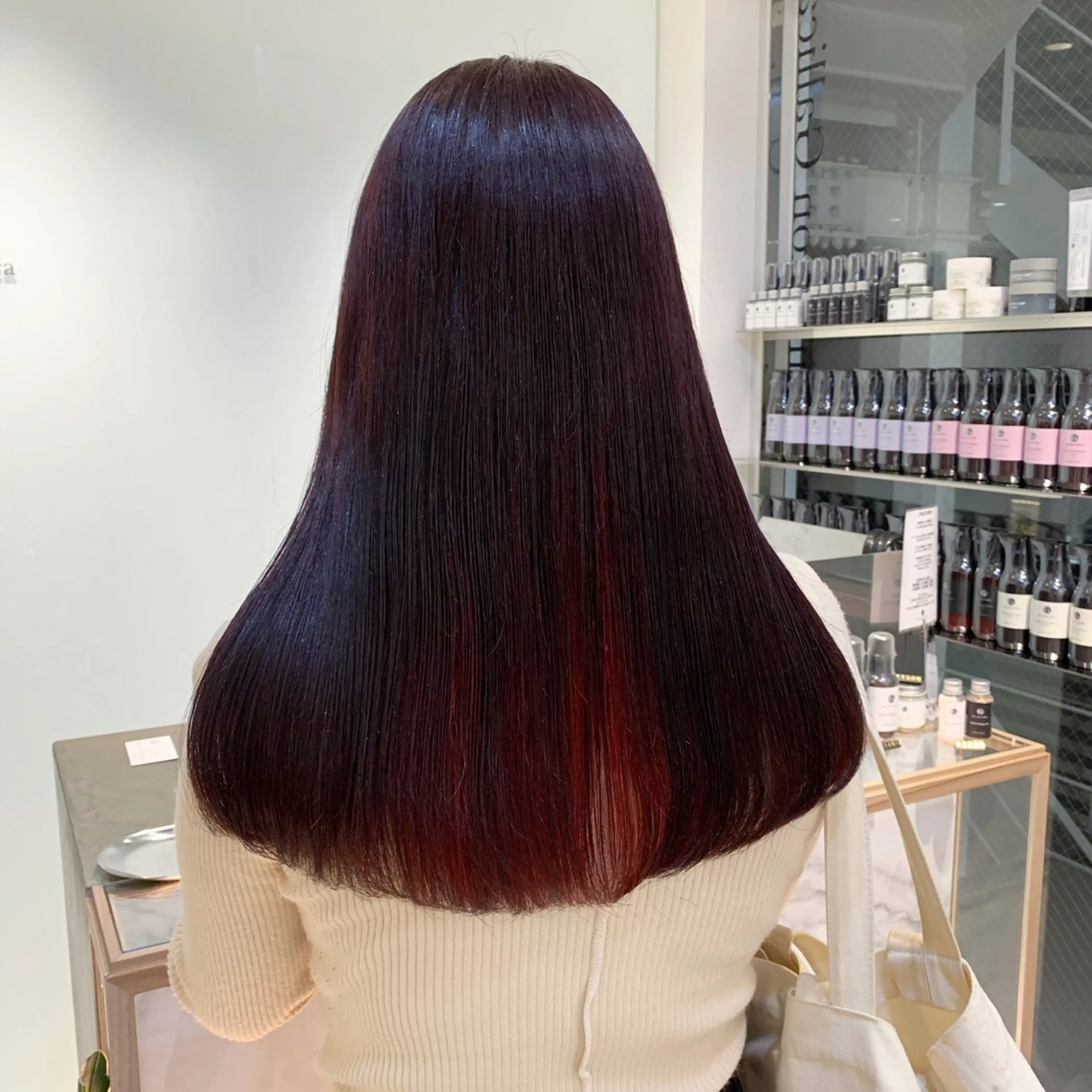 セミロング カラー ヘアアレンジ ブリーチ ダブルカラー ブリーチなしカラー カット ヘアカラー トリートメント stylist ◎RUKI.のヘアスタイル