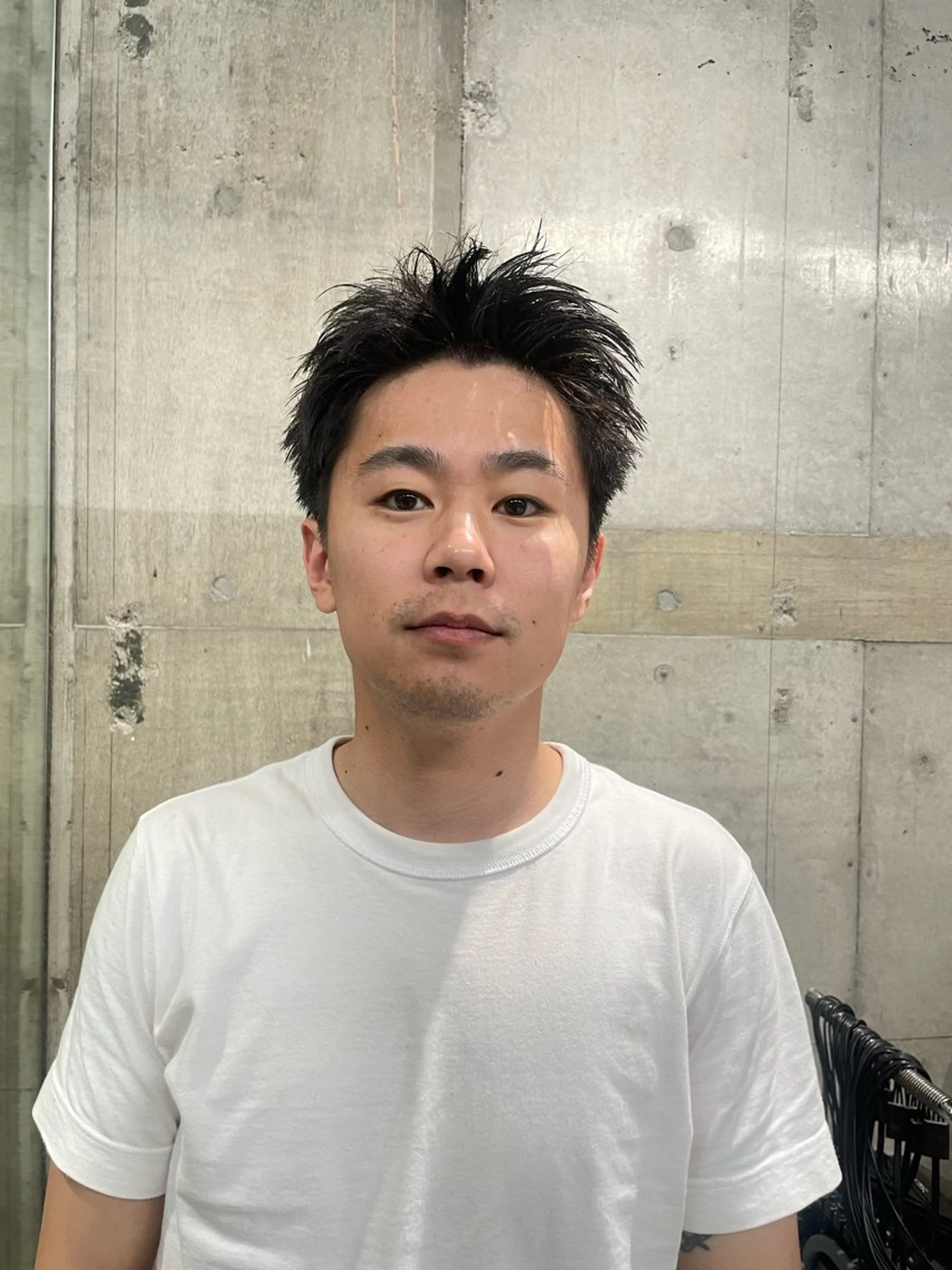 ショート ショートヘア パーマ/メンズ/ 鮫島竜海のヘアスタイル