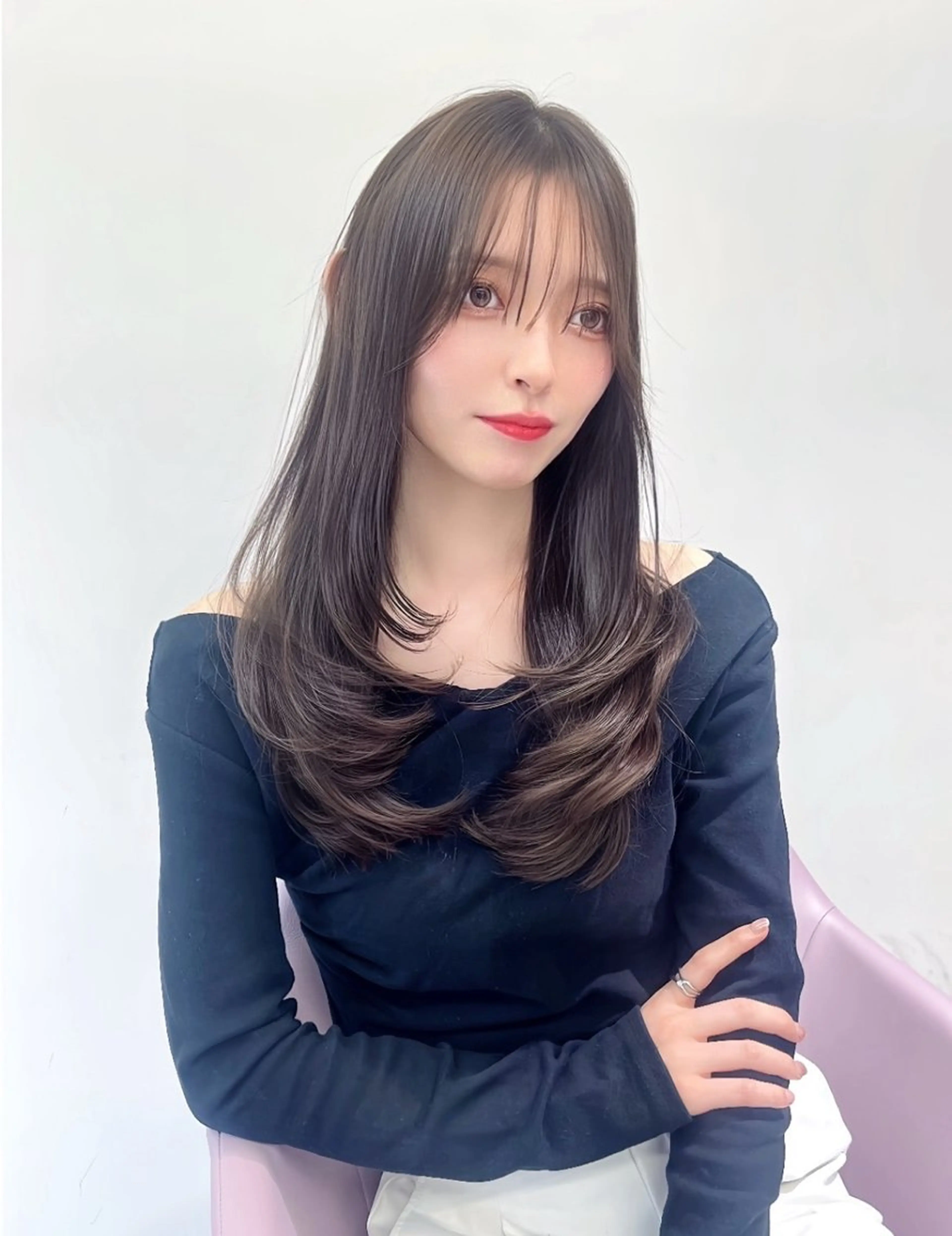 ロング カラー ヘアアレンジ カット ヘアカラー トリートメント 韓国ヘア/髪質改善 TAKAHIROのヘアスタイル