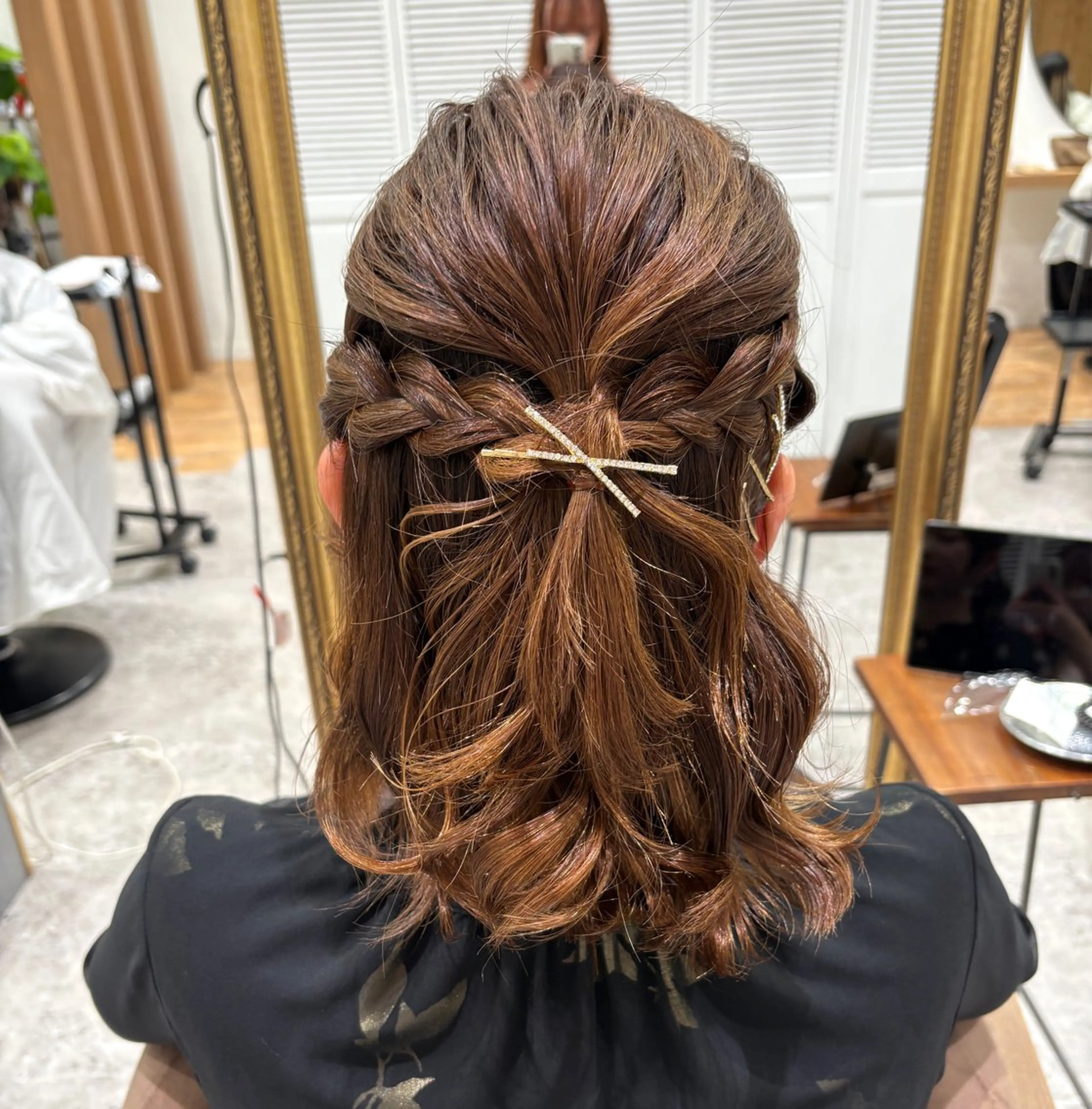 ヘアアレンジ ヘアセット ピンクカラーアレンジ 🩷AYANA🩷のヘアスタイル