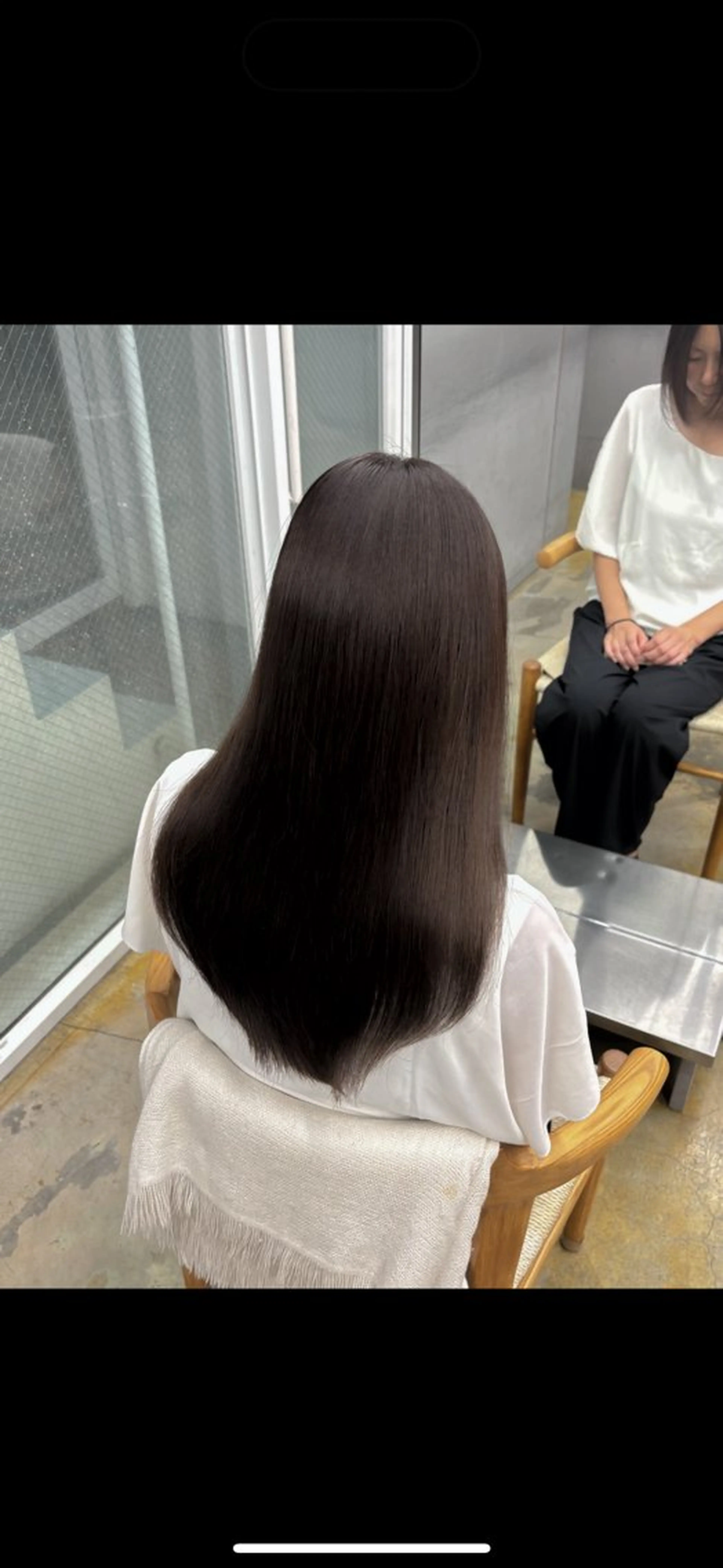 セミロング カラー nude所属・𝐀𝐦𝐞𝐫𝐢 /透明感カラーのヘアスタイル