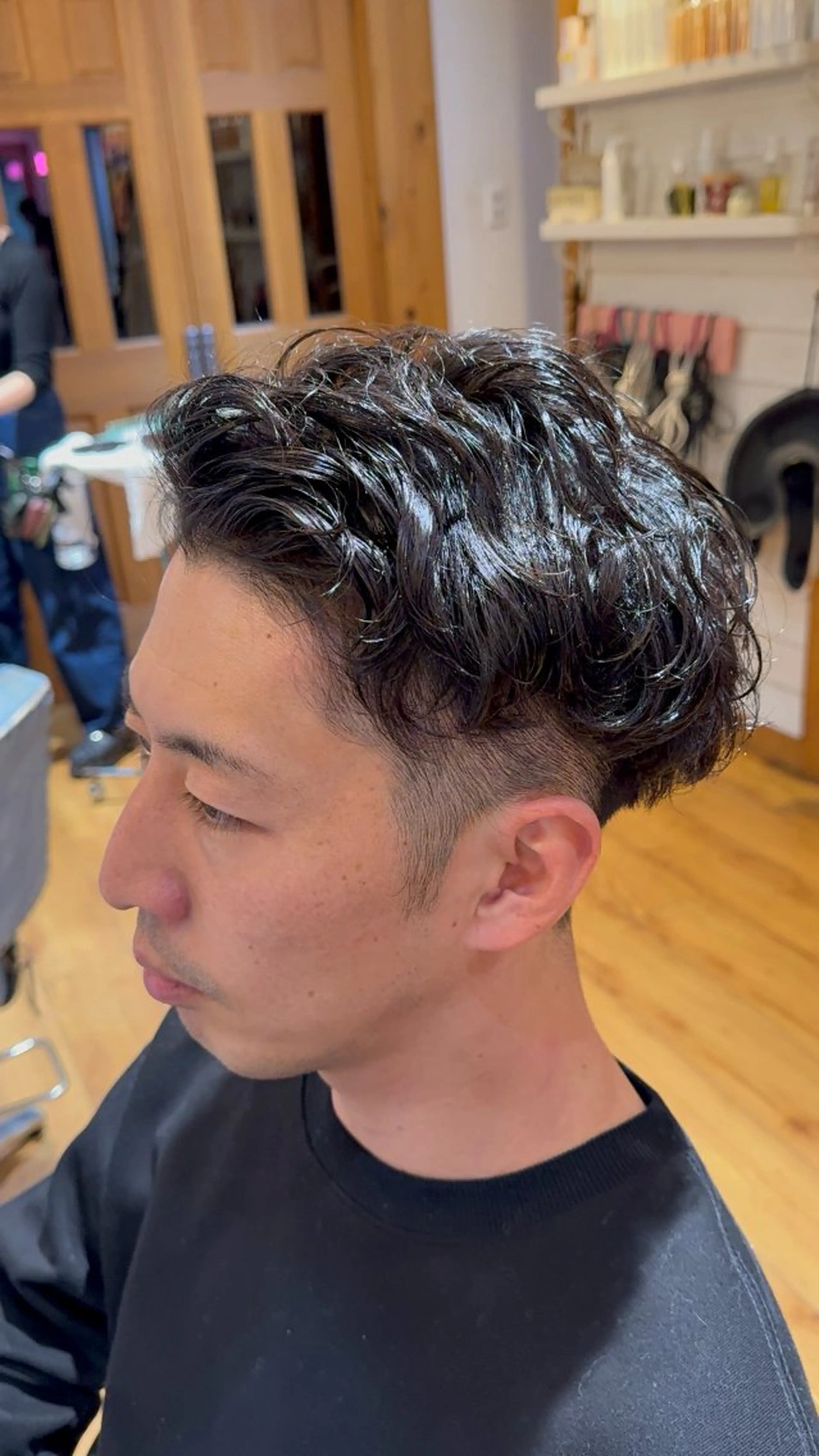 メンズ カット パーマ 関 彩花のヘアスタイル