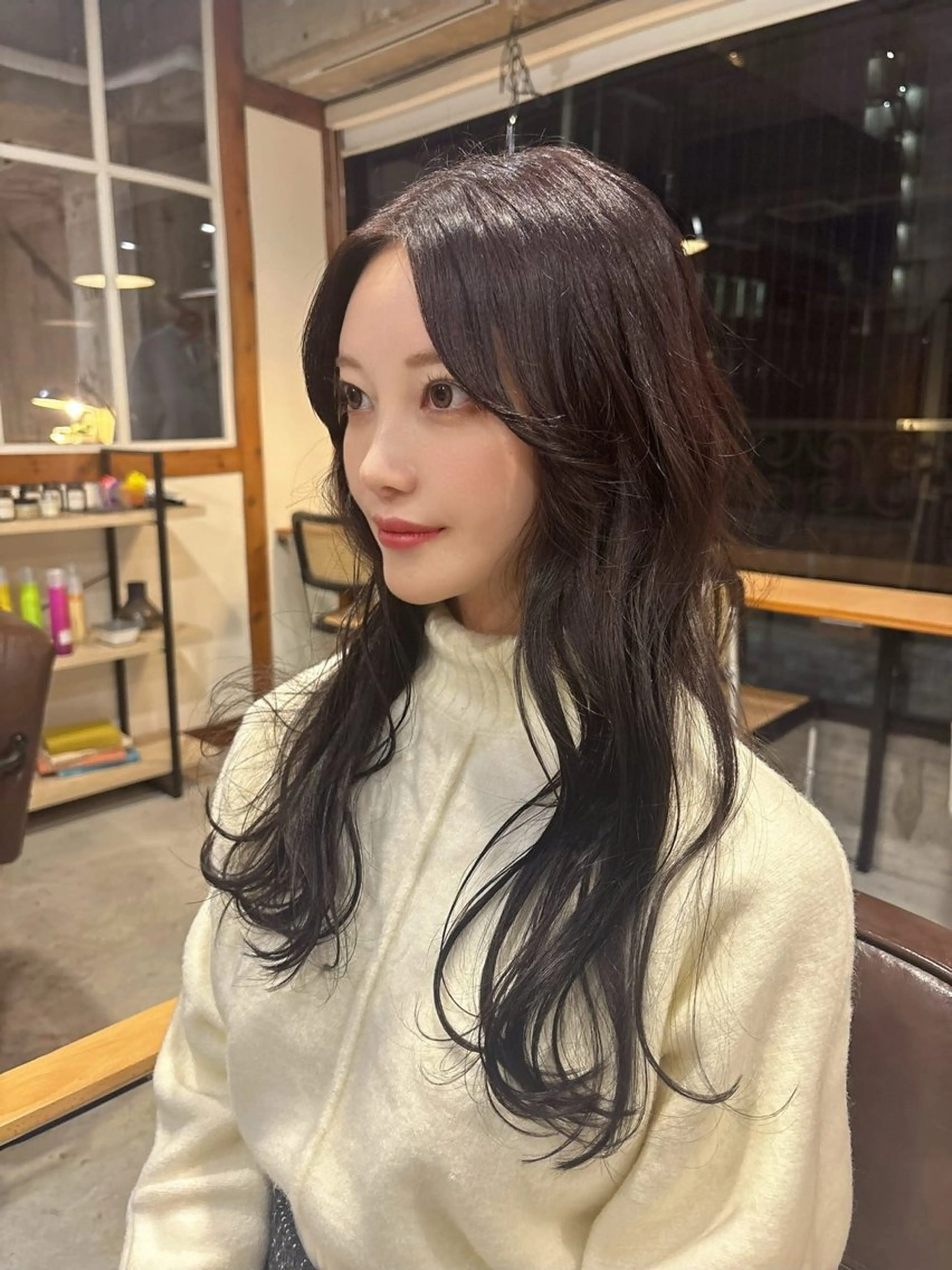 セミロング カラー ヘアアレンジ ブラウンカラー ラベンダーカラー ラベンダーブラウン カット ヘアカラー トリートメント 🌿透明感/レイヤー 🌿TATSUKIのヘアスタイル