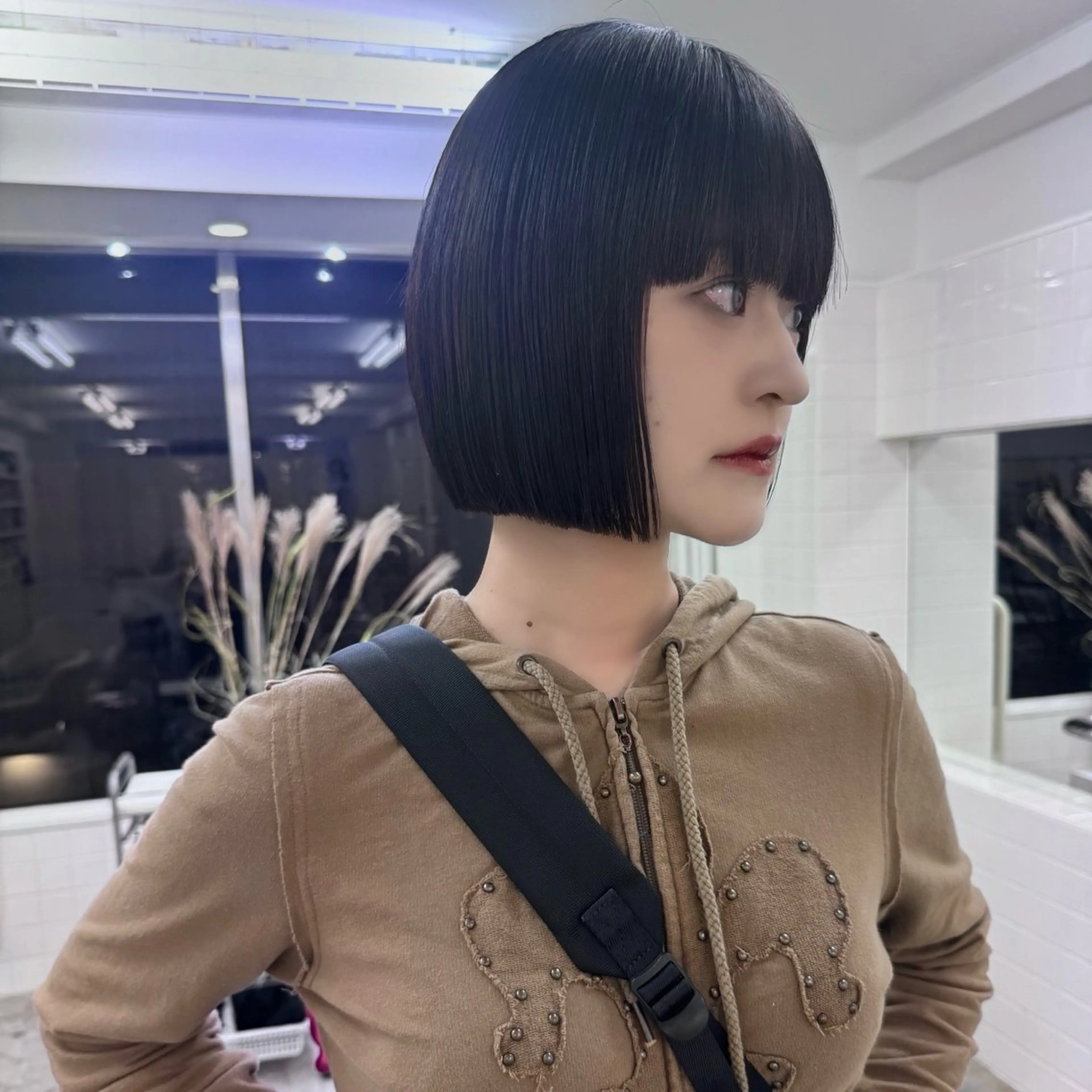 ミディアム カラー パーマ 繭所属・こはる／ハードパーマ /癖毛風パーマ🧃のヘアスタイル