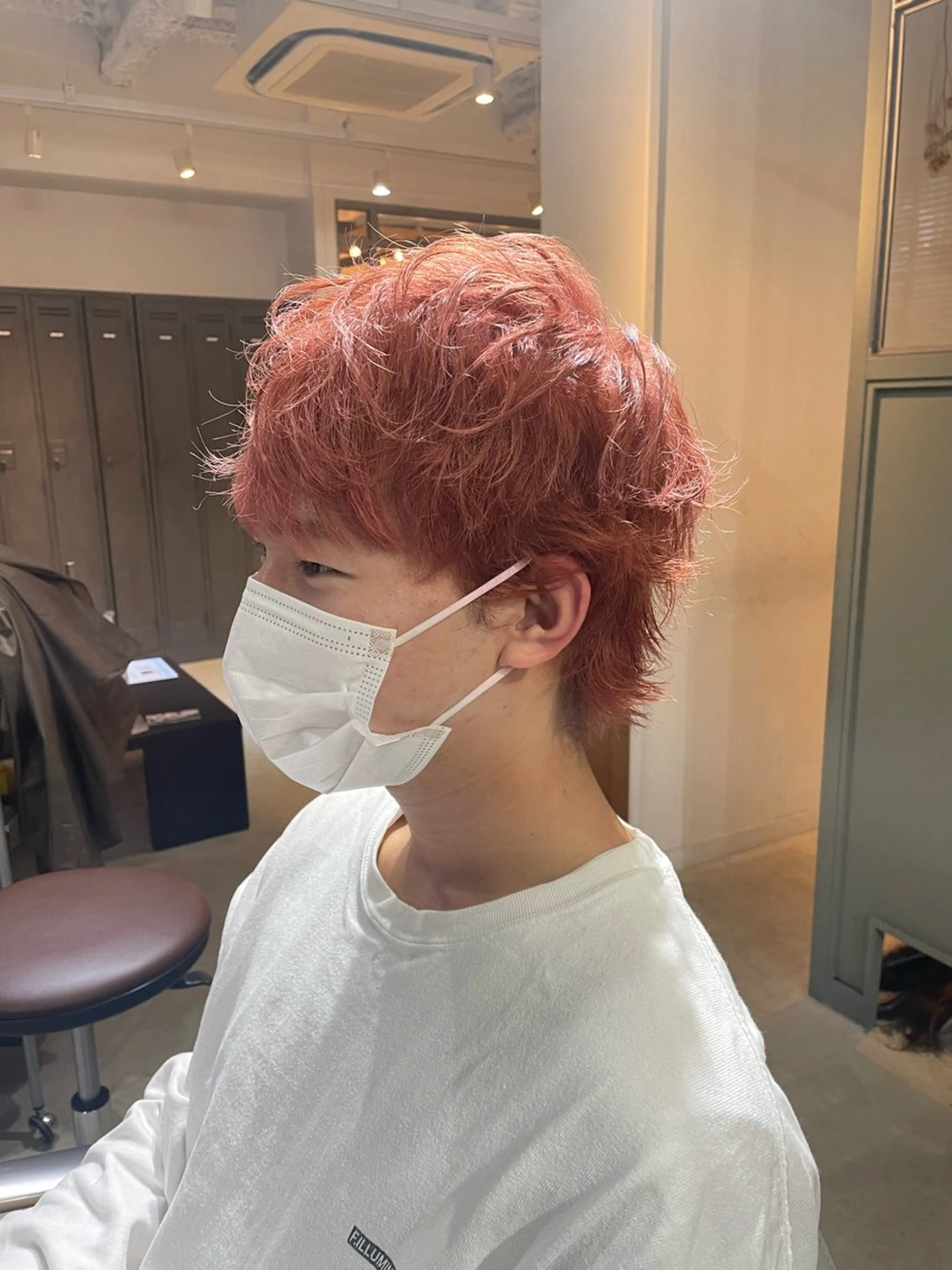 ミディアム カラー パーマ メンズ メンズ特化/お任せ可 矢場町/モモコ🍑のヘアスタイル