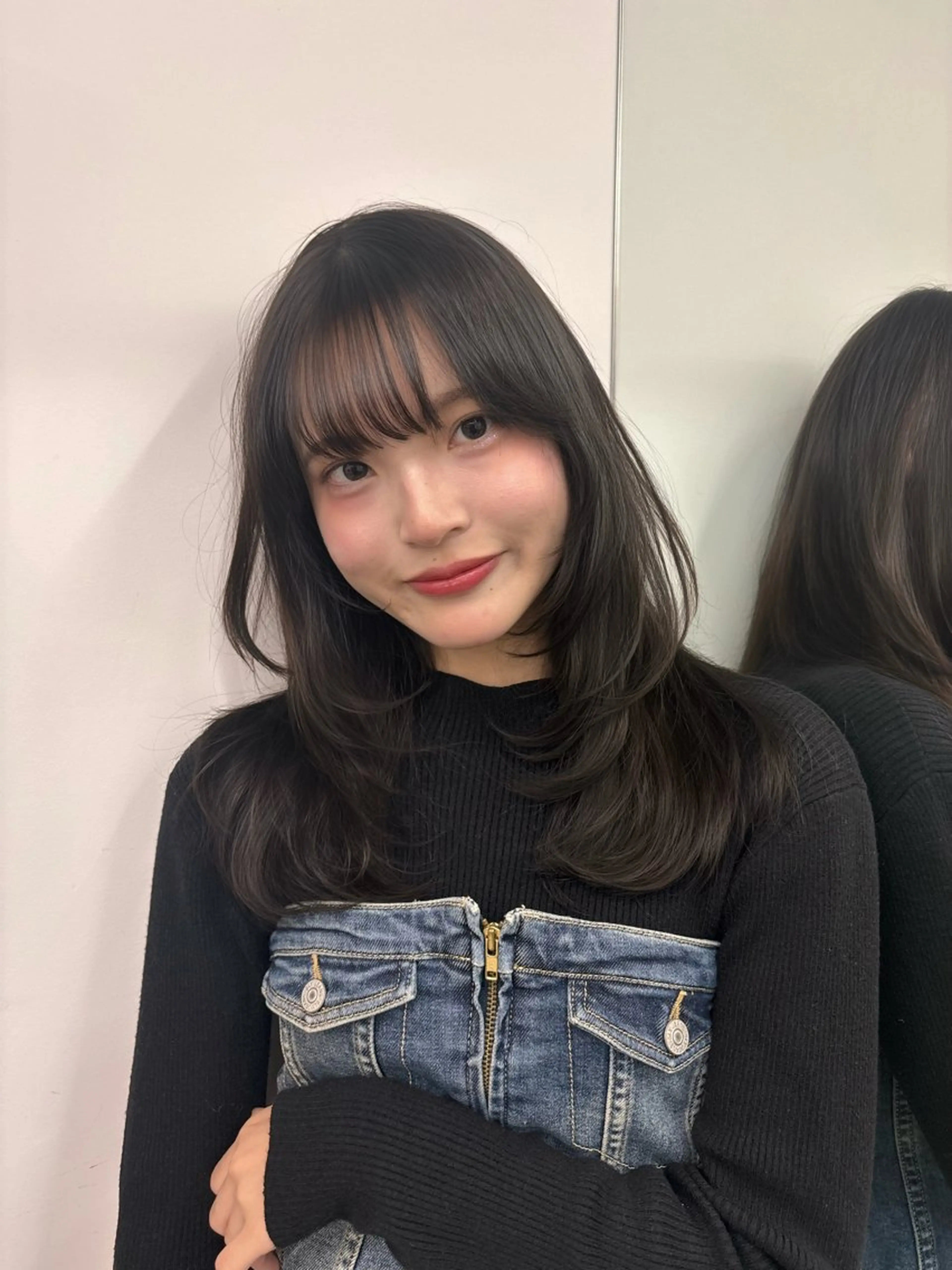 セミロング レイヤーカット 透明感/韓国ヘア/ miyu 🎀のヘアスタイル