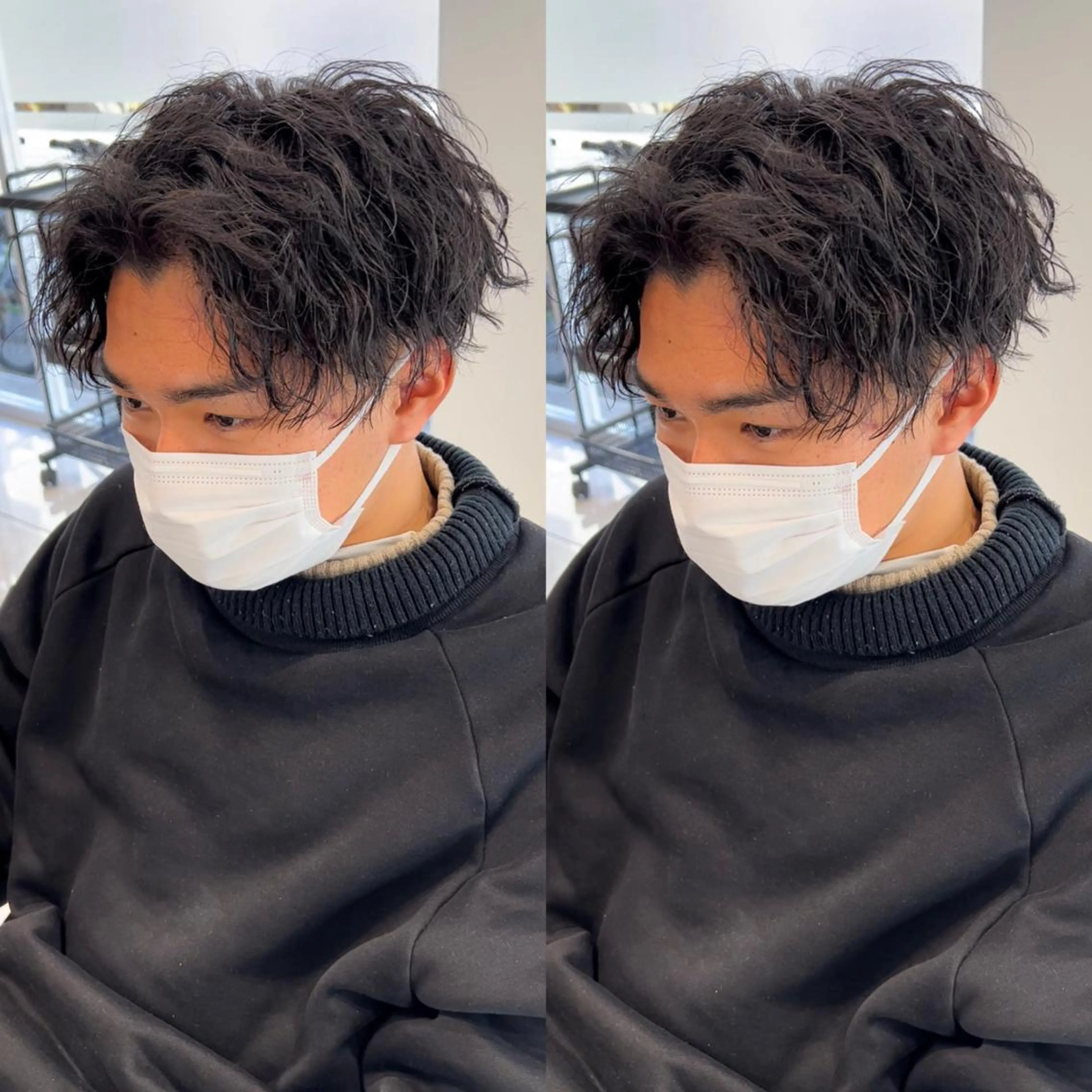 ショート カラー パーマ ヘアアレンジ メンズ キッズ カット 盛れる韓国ヘア♡ 🌻鈴木花🌈のヘアスタイル