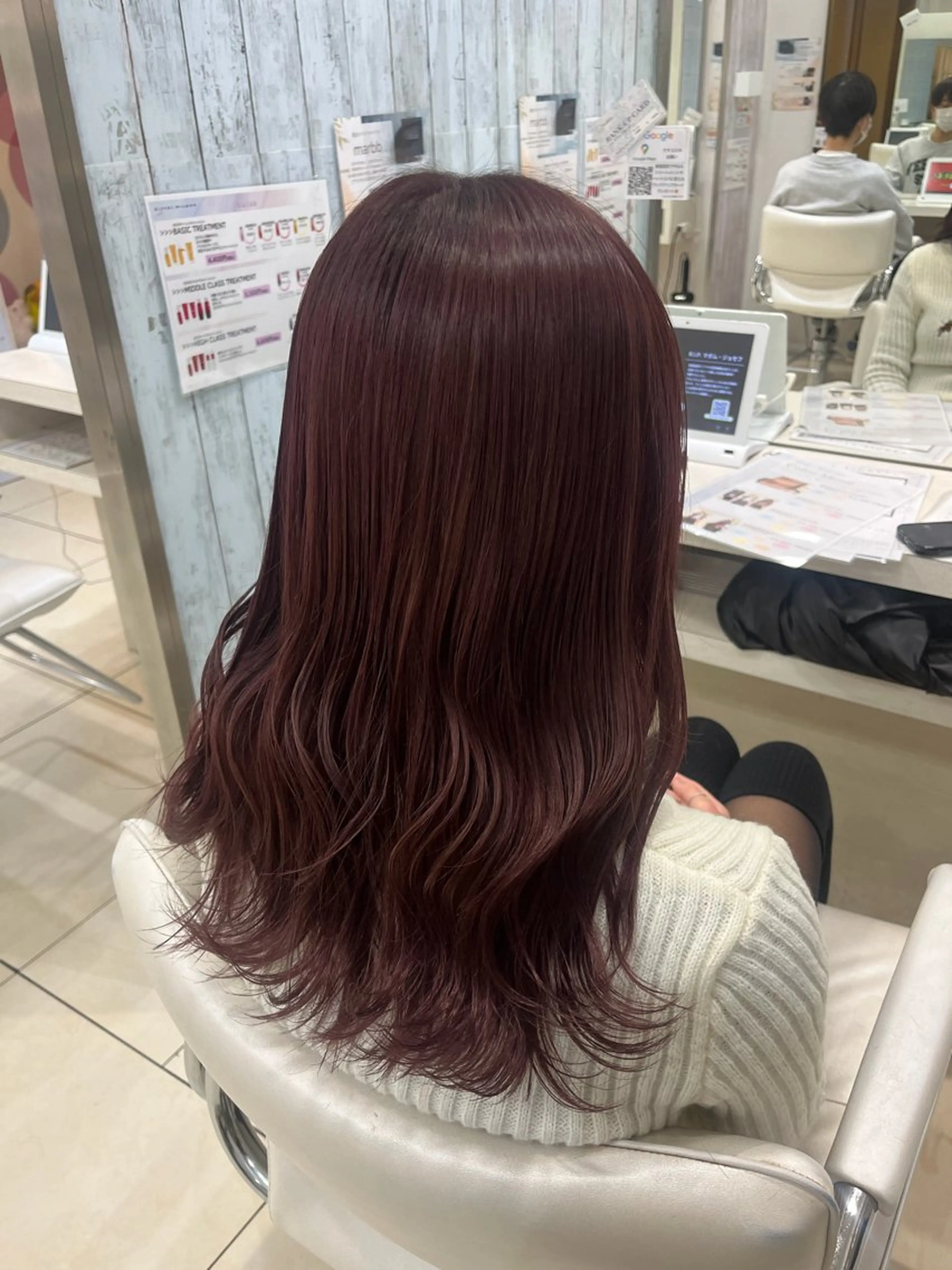 セミロング 【髪質改善カラー】 あむ·. ⟡ 🖤のヘアスタイル