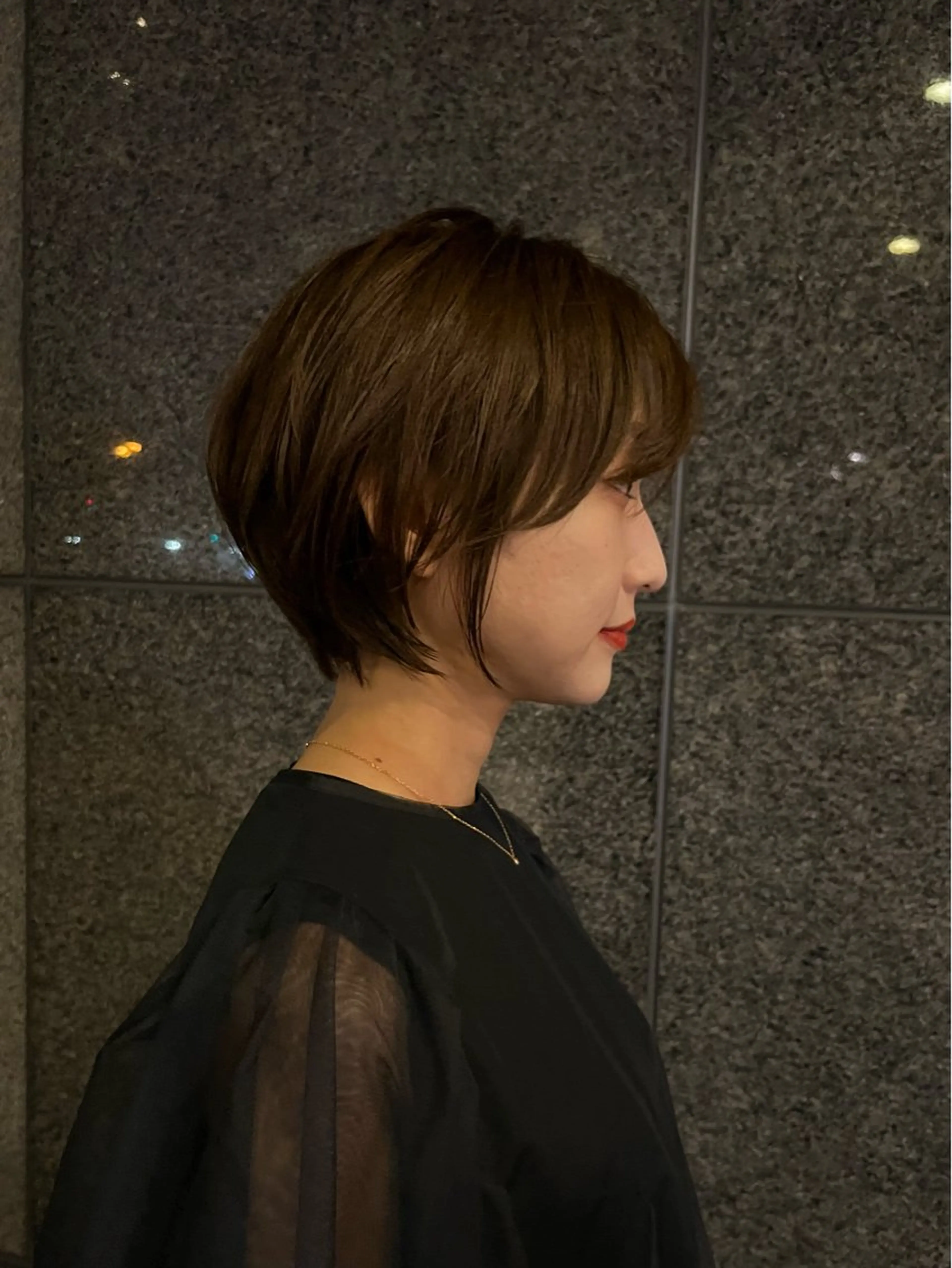 ショート 丸みショート ショートヘア ボブ/ショートボブ/ 岡山駅/別曽遥也のヘアスタイル