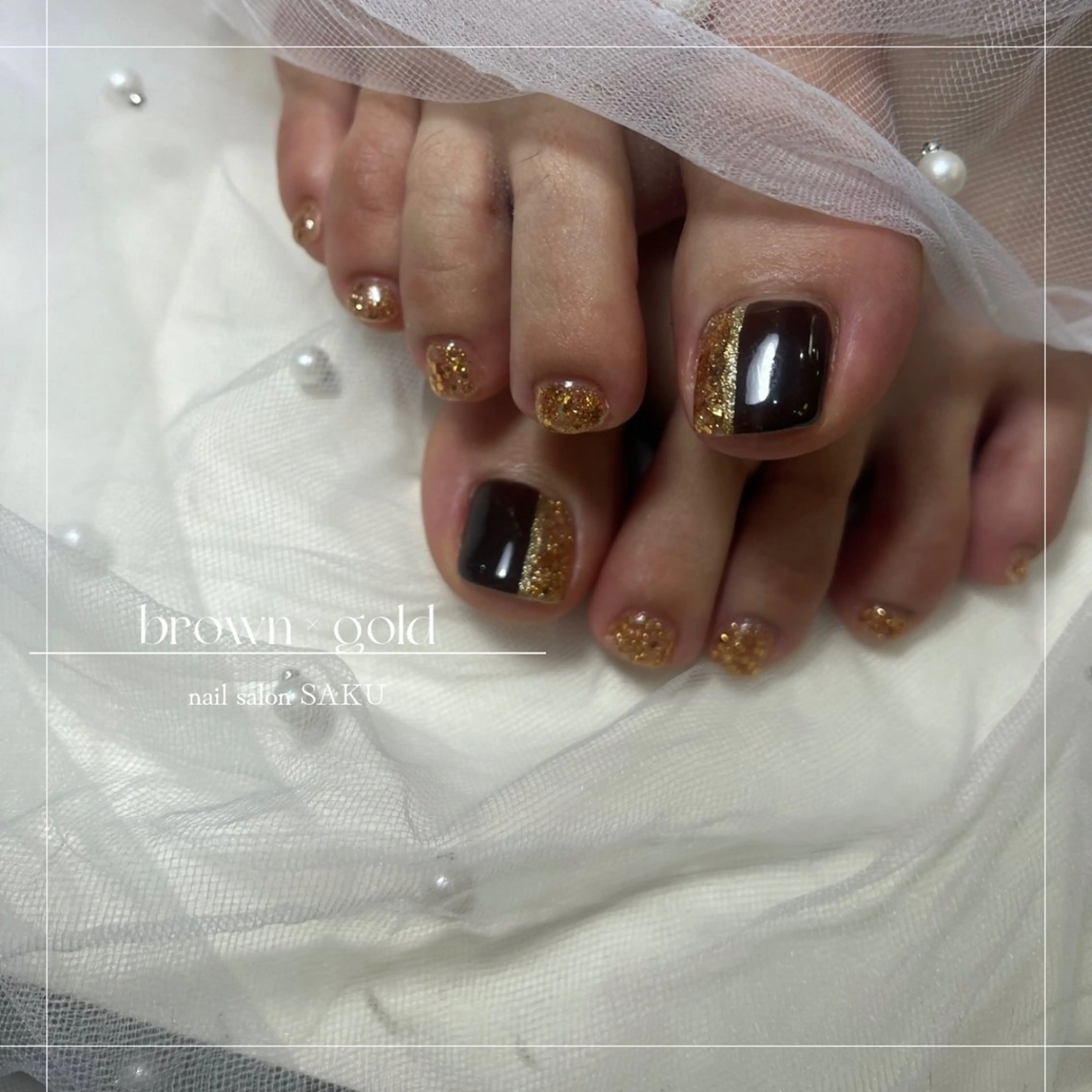 ネイル フットネイル ニュアンスネイル シンプルネイル フットネイル SAKU  nail[サクネイル]所属・SAKU nail 作島茜のネイルデザイン