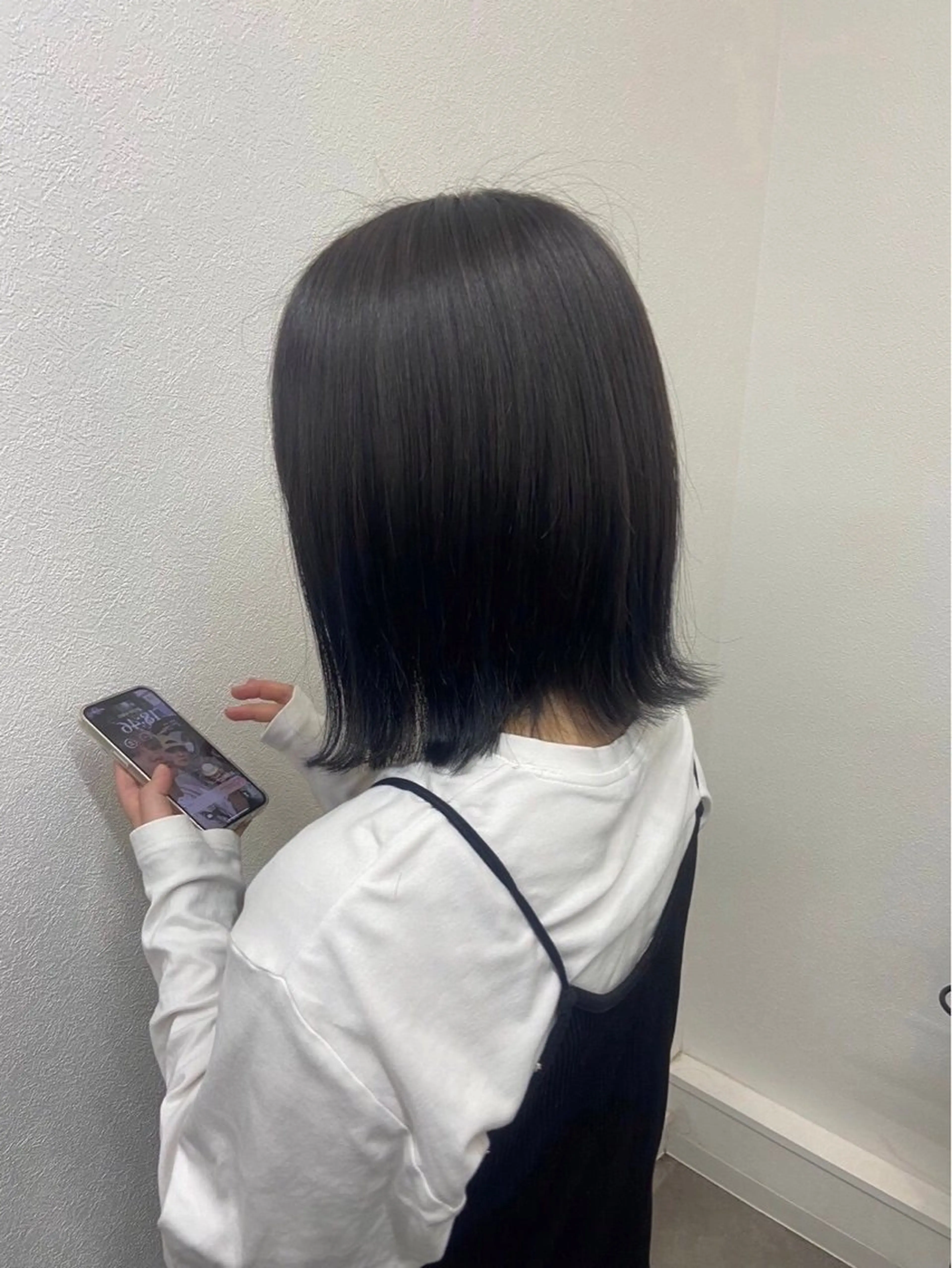 ミディアム カラー ざおや ゆなのヘアスタイル