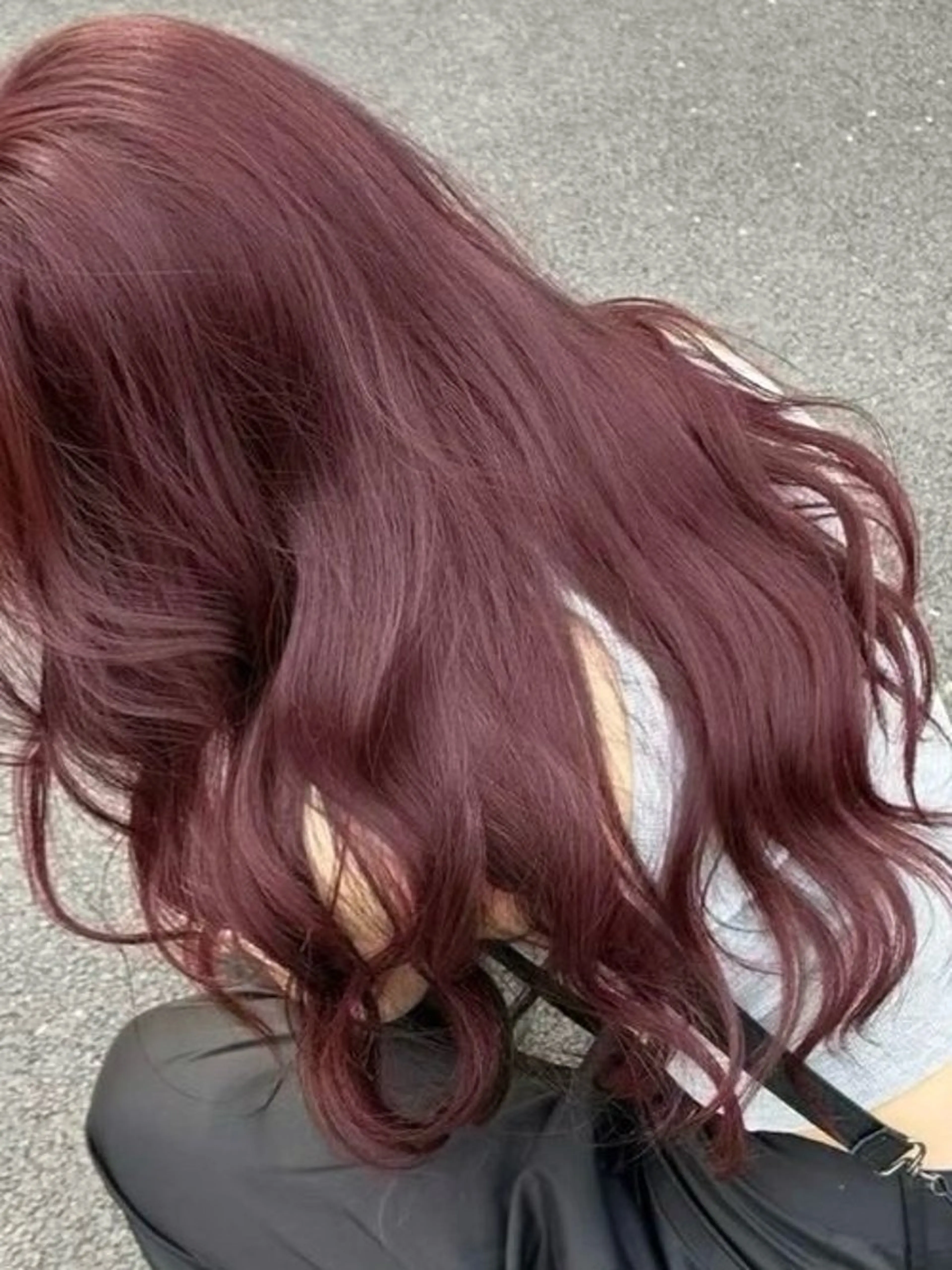 ロング カラー トレンド暖色ヘア🍒 miu🍒のヘアスタイル