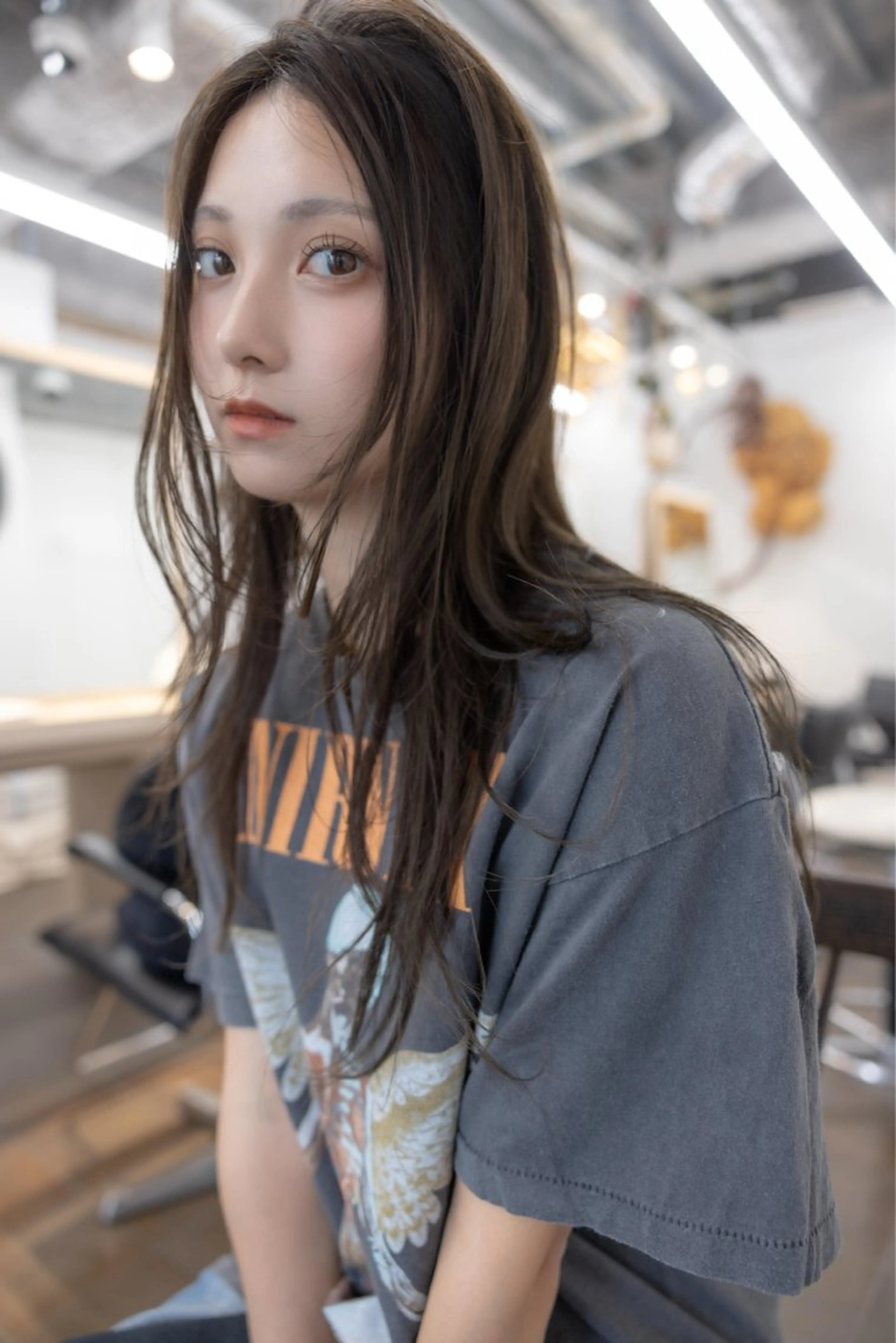 セミロング パーマ セミロングパーマ くせ毛 レイヤーカット 縮毛矯正 ストレートパーマ 縮毛矯正 トリートメント レイヤーパーマ/ ショートパーマ/横浜のヘアスタイル